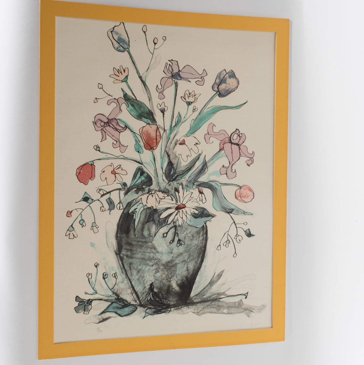 Signed Serigraph of Vase