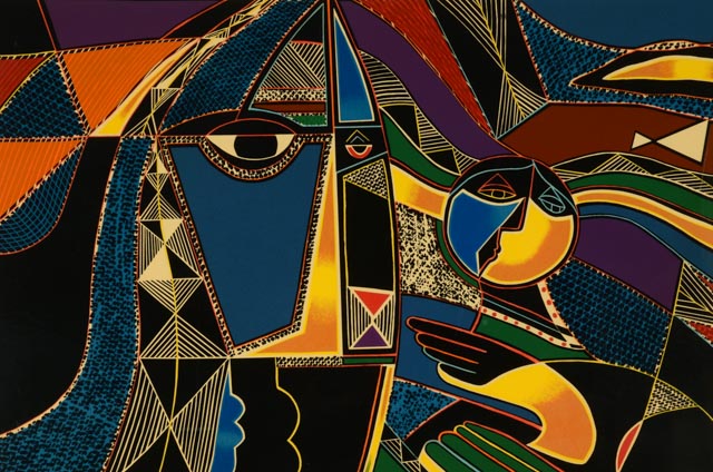 Neal Doty Limited Edition Signed Serigraph "Global Village"