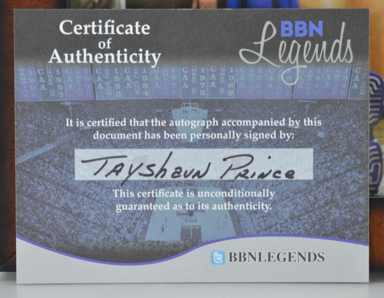 Framed Autographed Image of Tayshaun Prince with COA