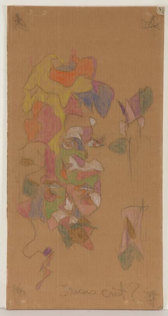 Two Ronald English Original Cubist Portrait Drawings