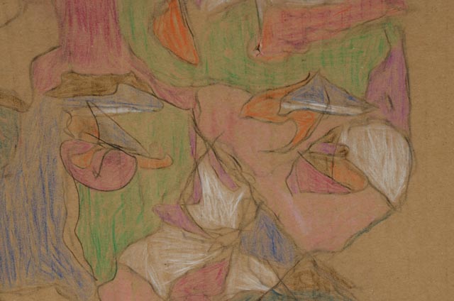 Two Ronald English Original Cubist Portrait Drawings