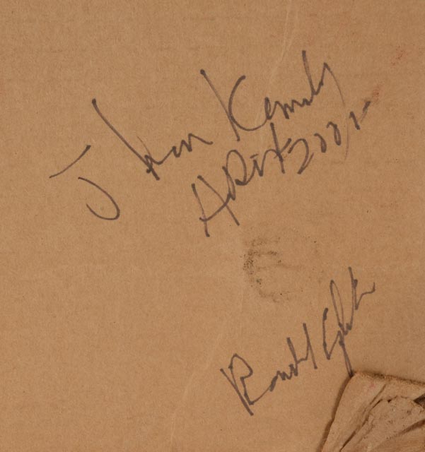 Two Ronald English Original Cubist Portrait Drawings