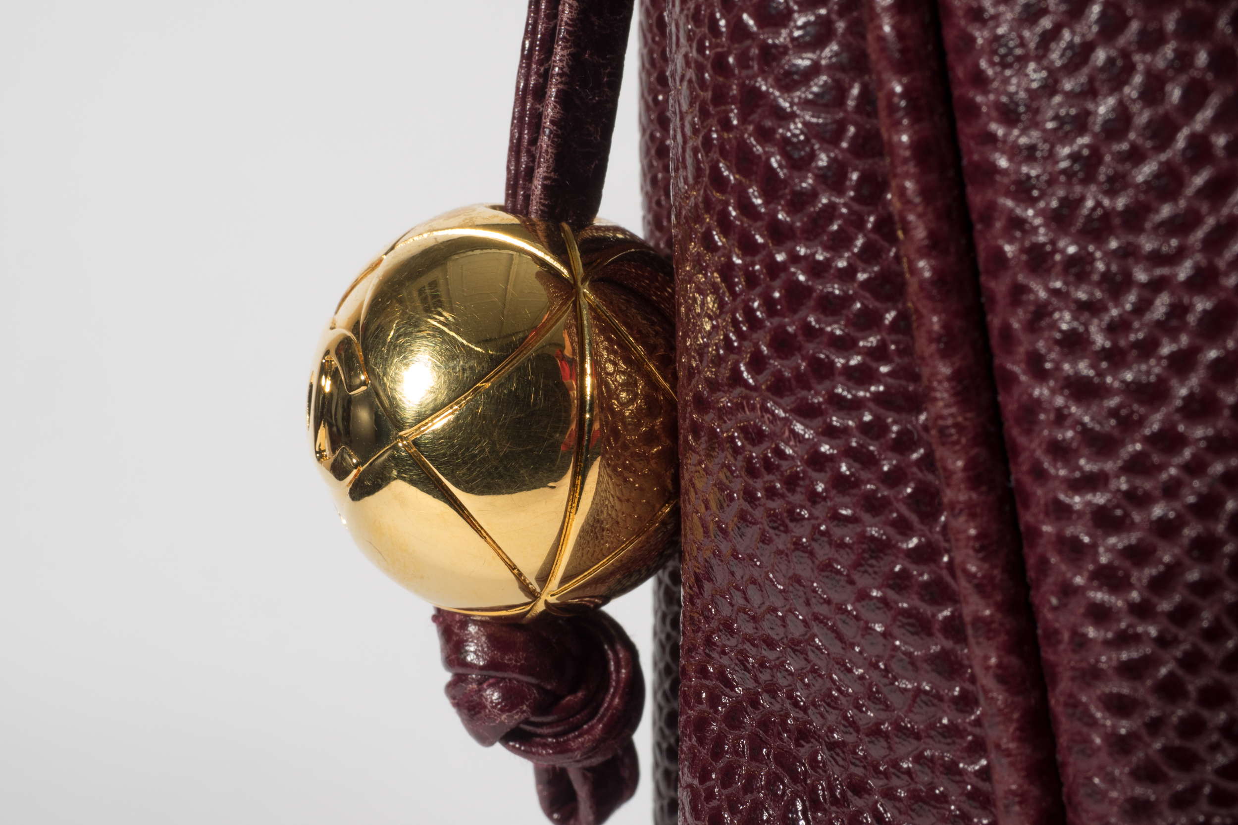 Chanel Burgundy Leather Handbag