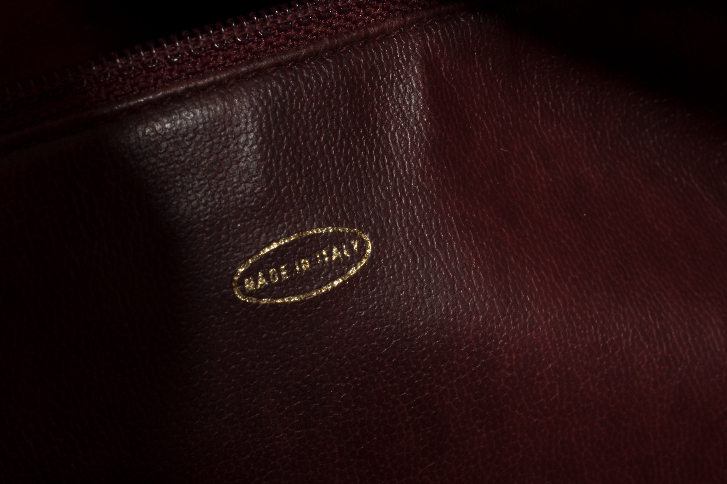 Chanel Burgundy Leather Handbag