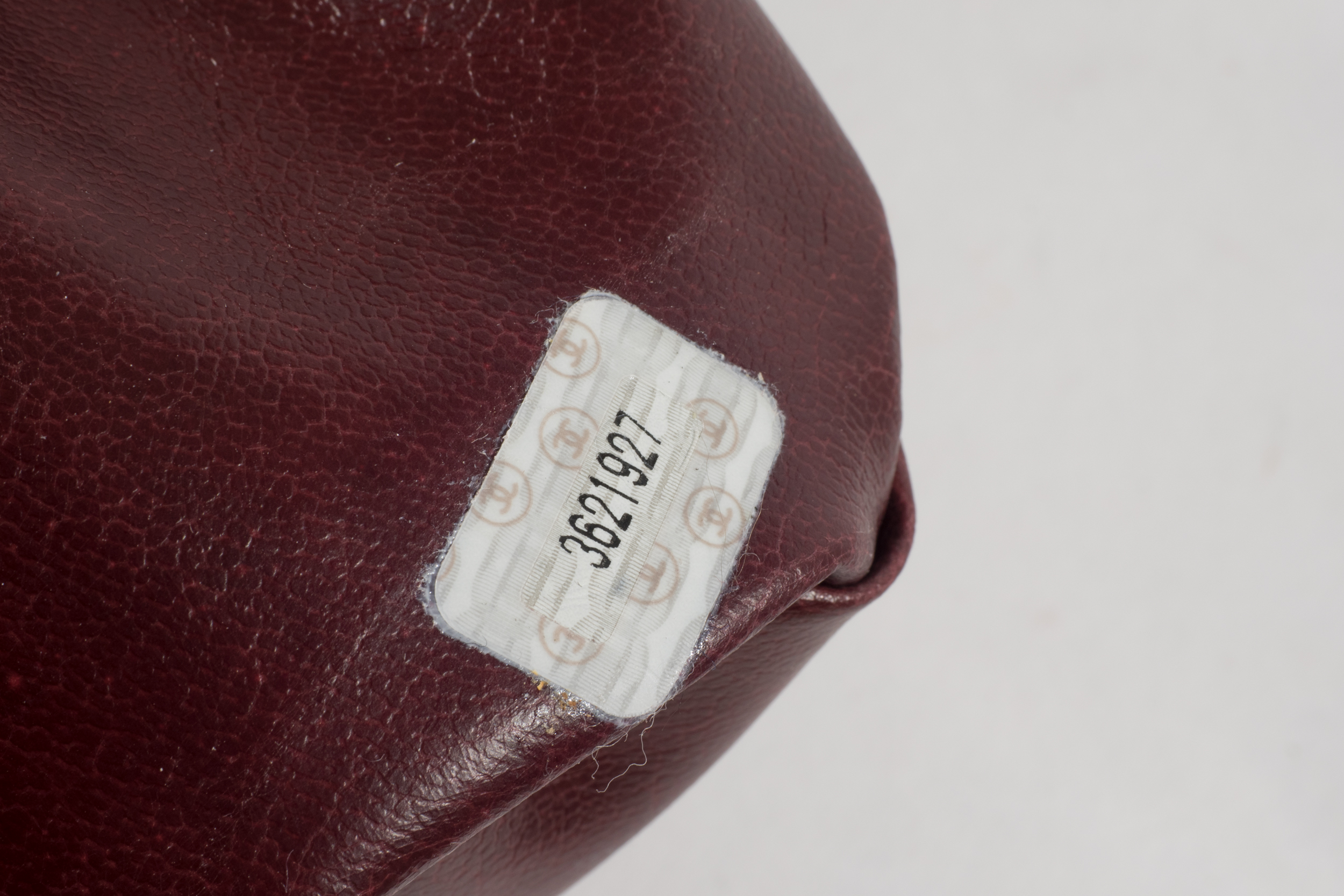 Chanel Burgundy Leather Handbag