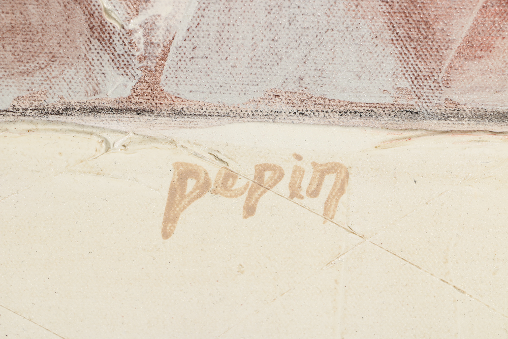 Pepin Signed Original Acrylic Painting "Triangulatium"