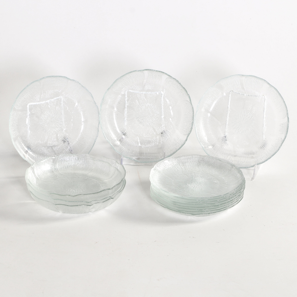 Vintage Glass Salad Plates