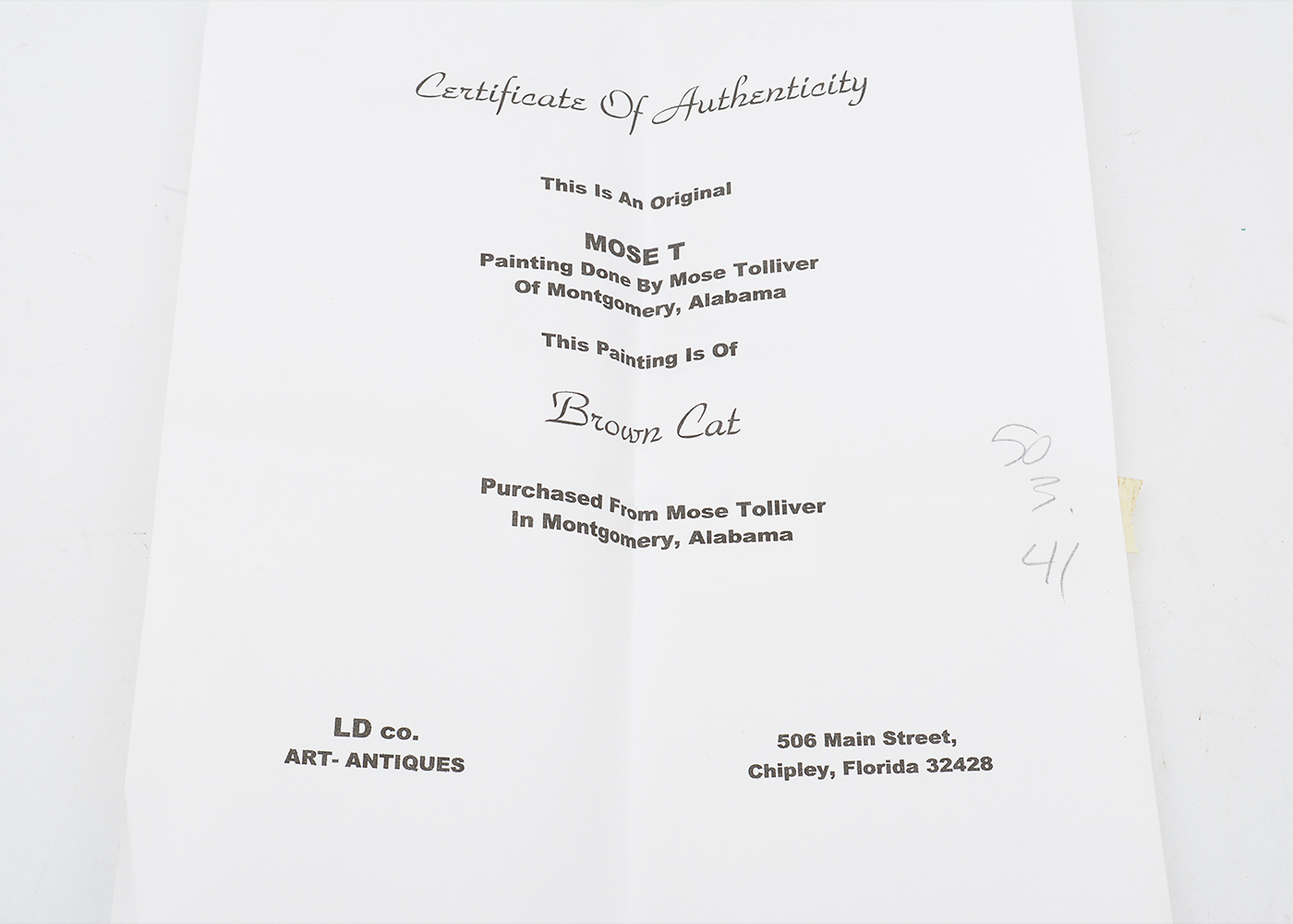 Mose Tolliver Signed Original Acrylic on Wood Panel Folk Art Painting