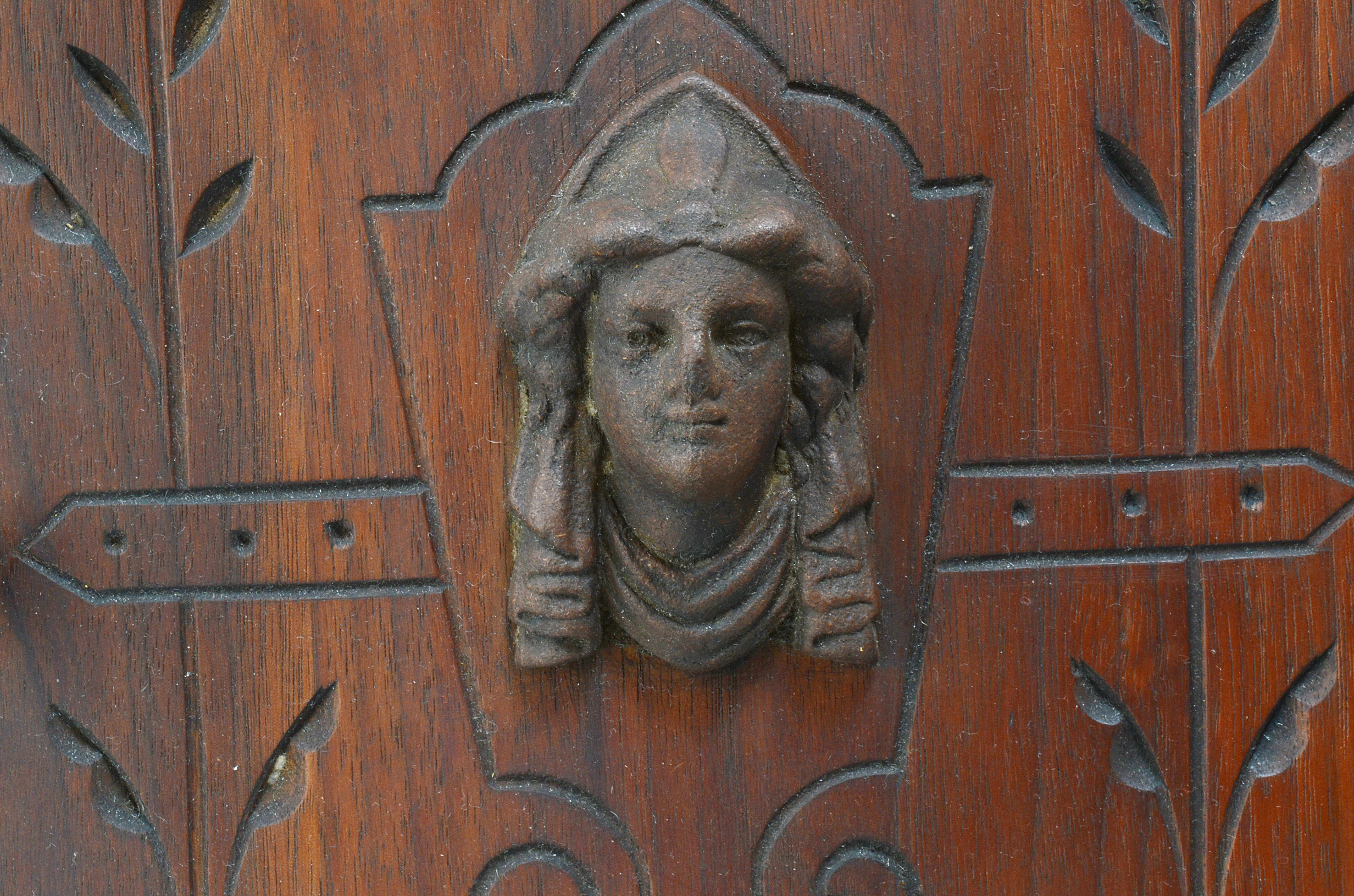 Antique Eastlake Style Hanging Corner Cabinet