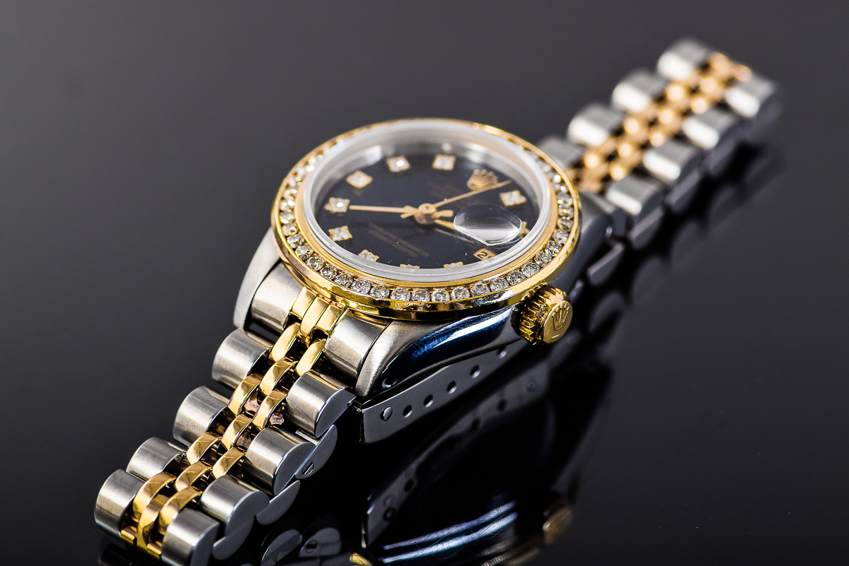 Rolex Datejust Two-Tone 18K Yellow Gold and Diamond Women's Watch