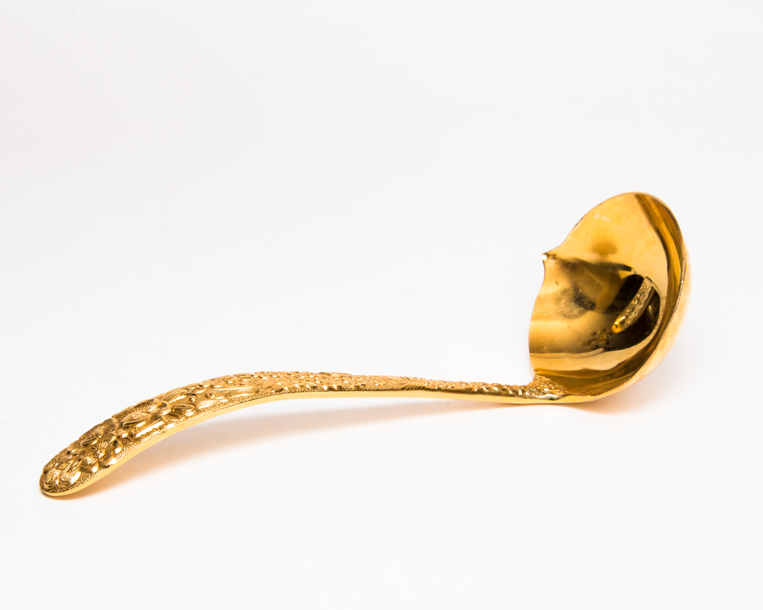 Vintage Crystal Cocktail Shaker and Gold-tone Serving Pieces