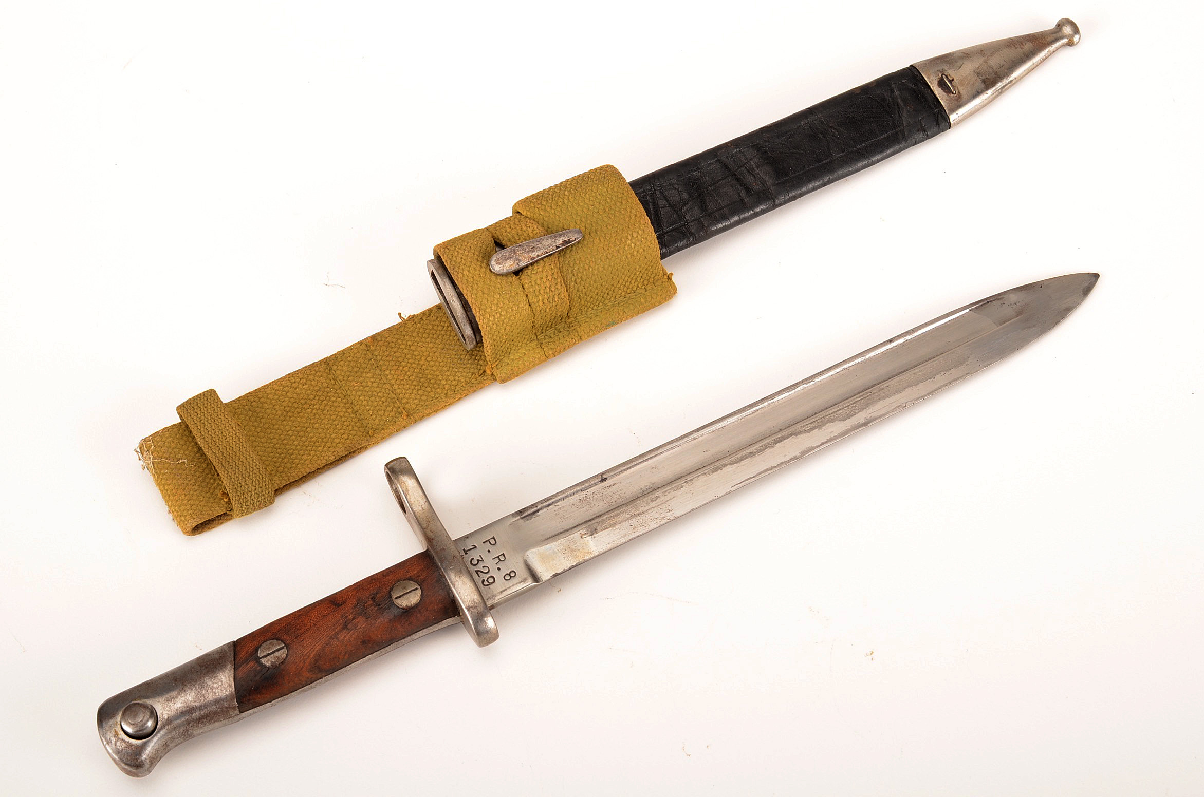 German WWII-Era K98 Knife Bayonet with Sheath