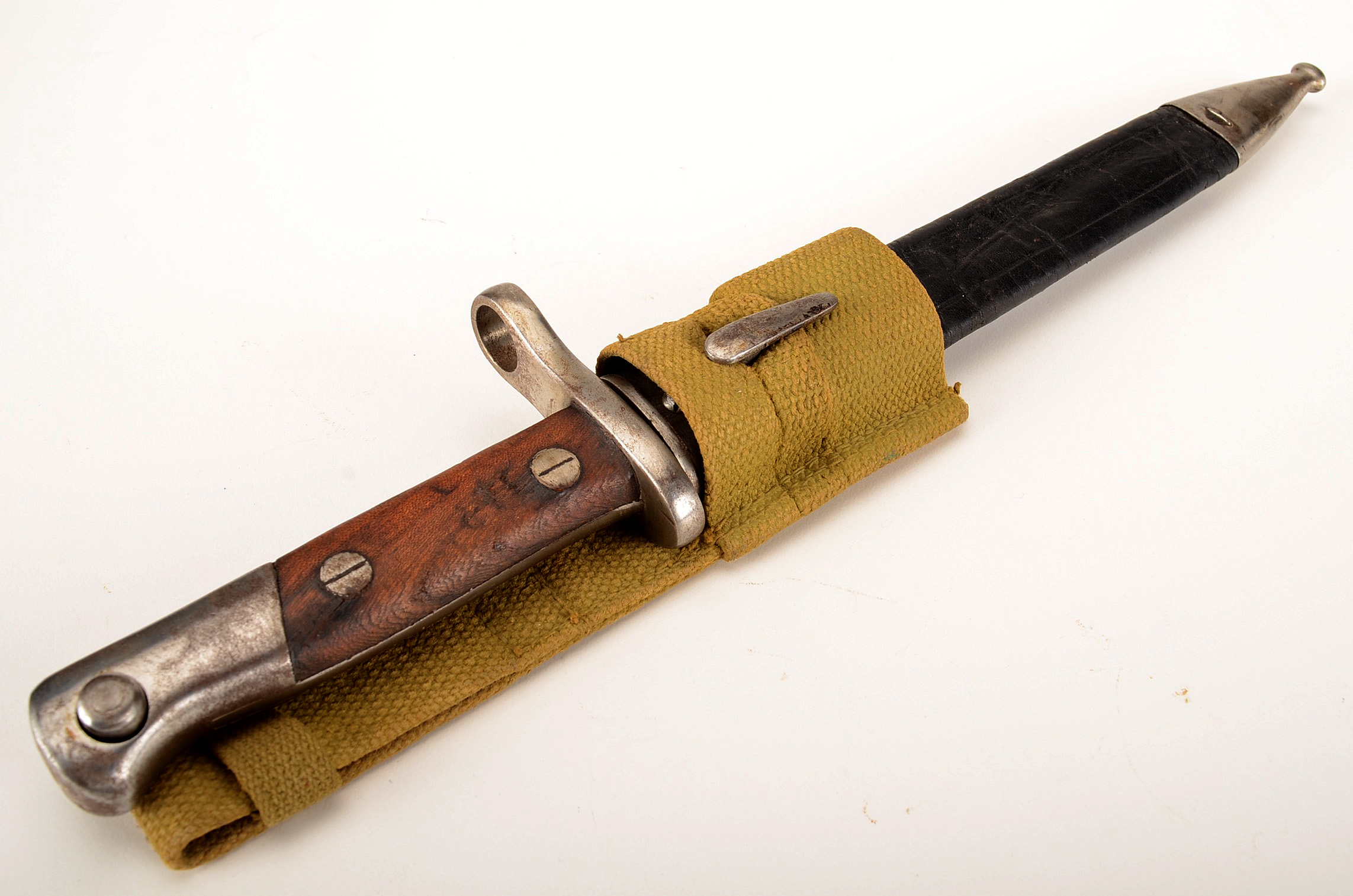 German WWII-Era K98 Knife Bayonet with Sheath