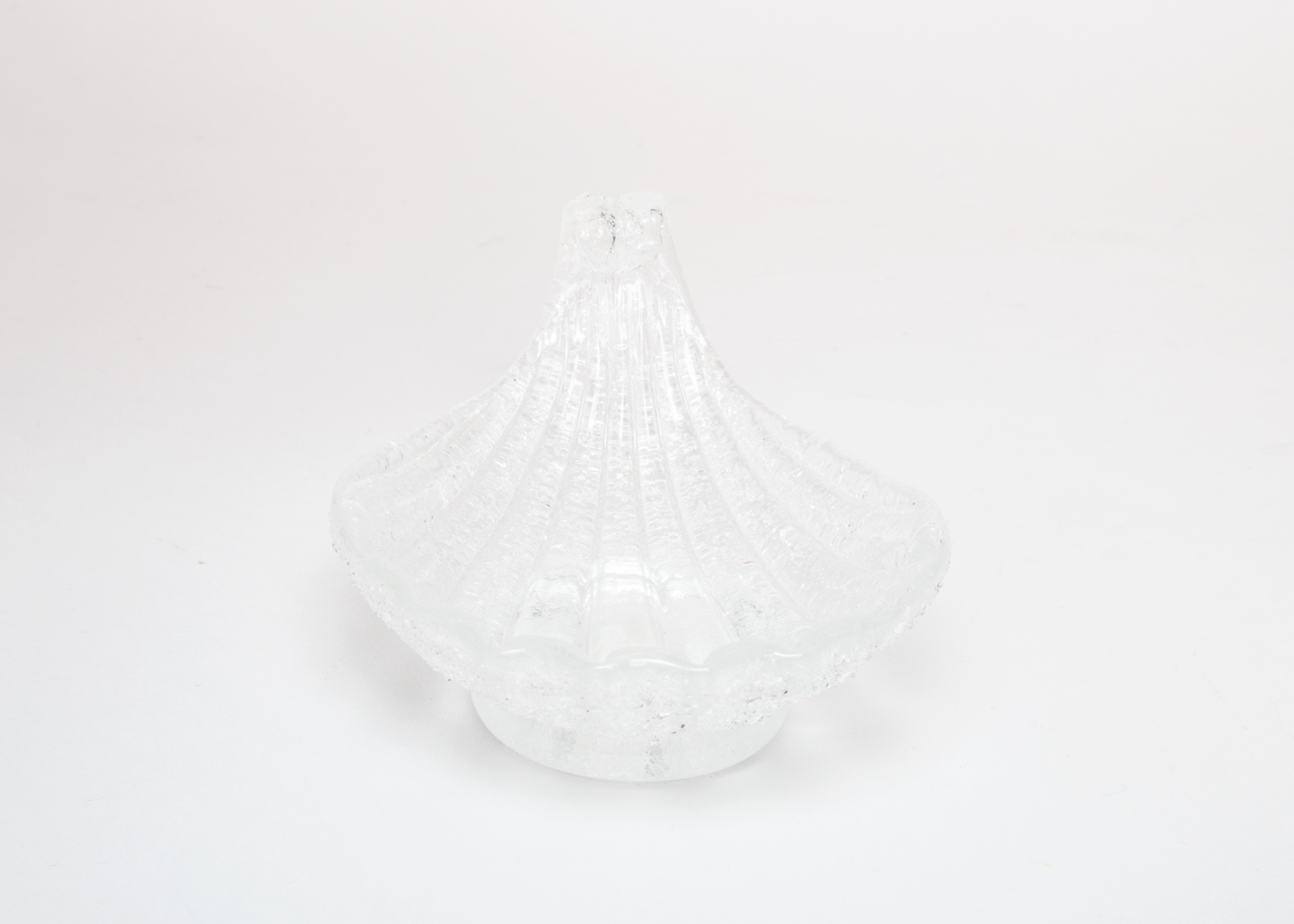 Vintage Textured Glass Shell Bowls