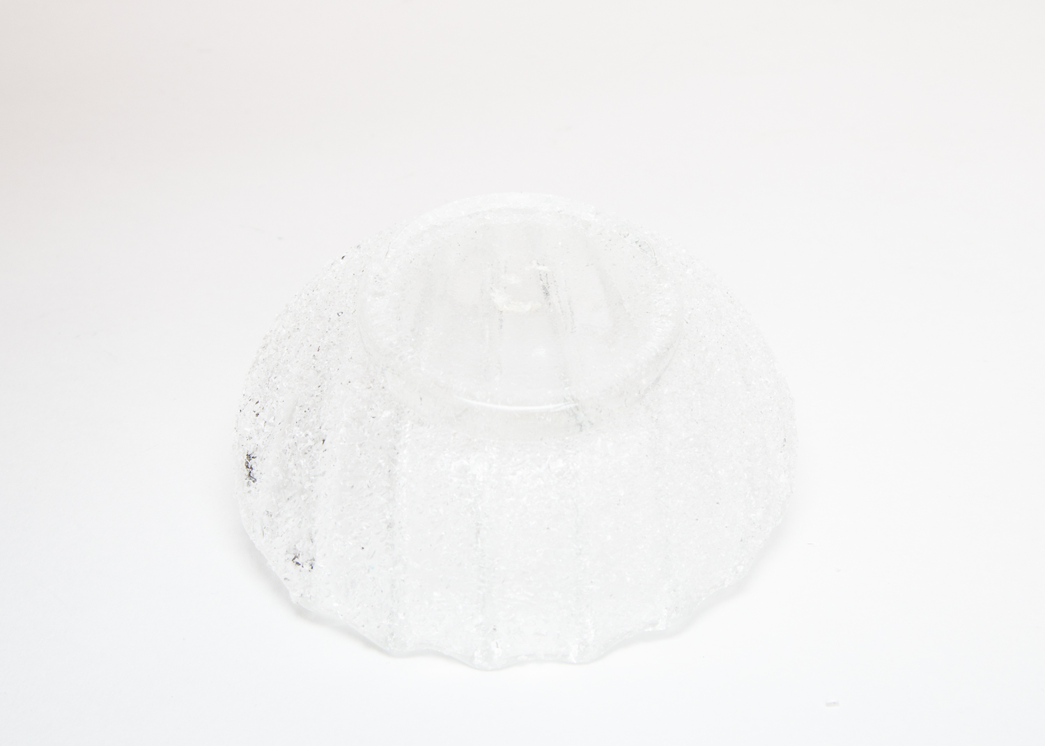 Vintage Textured Glass Shell Bowls