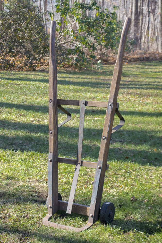 Antique Fairbanks Wood & Cast Iron Dolly