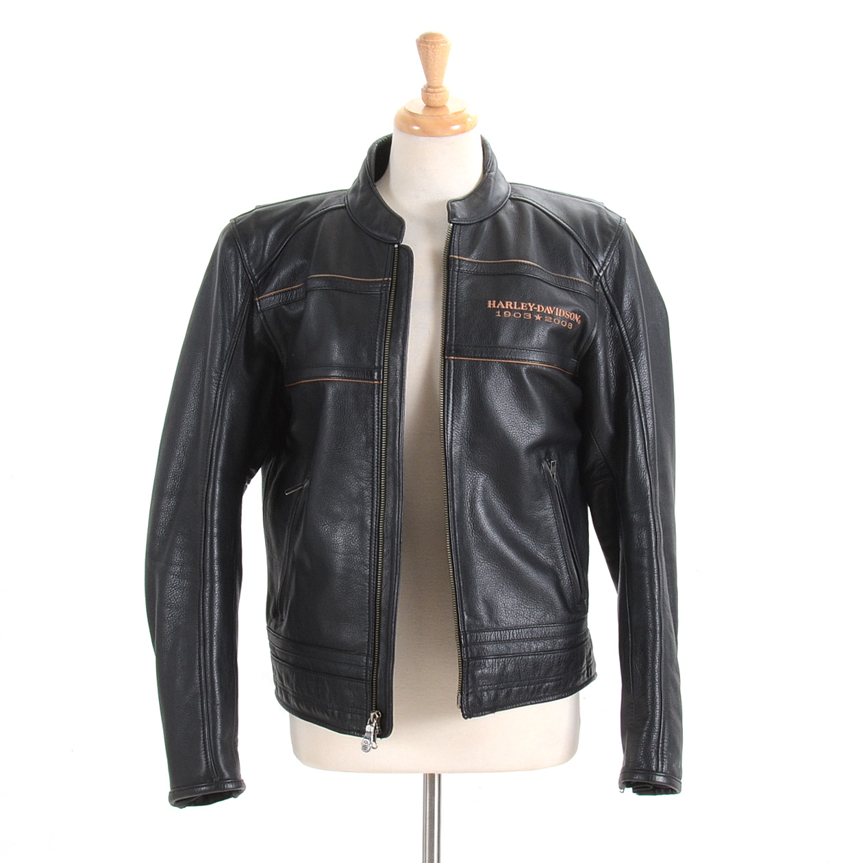 Harley Davidson 105th Anniversary Black Leather Jacket