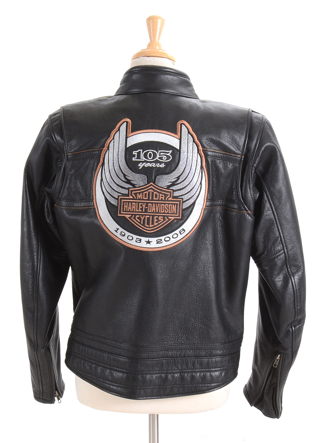 Harley Davidson 105th Anniversary Black Leather Jacket