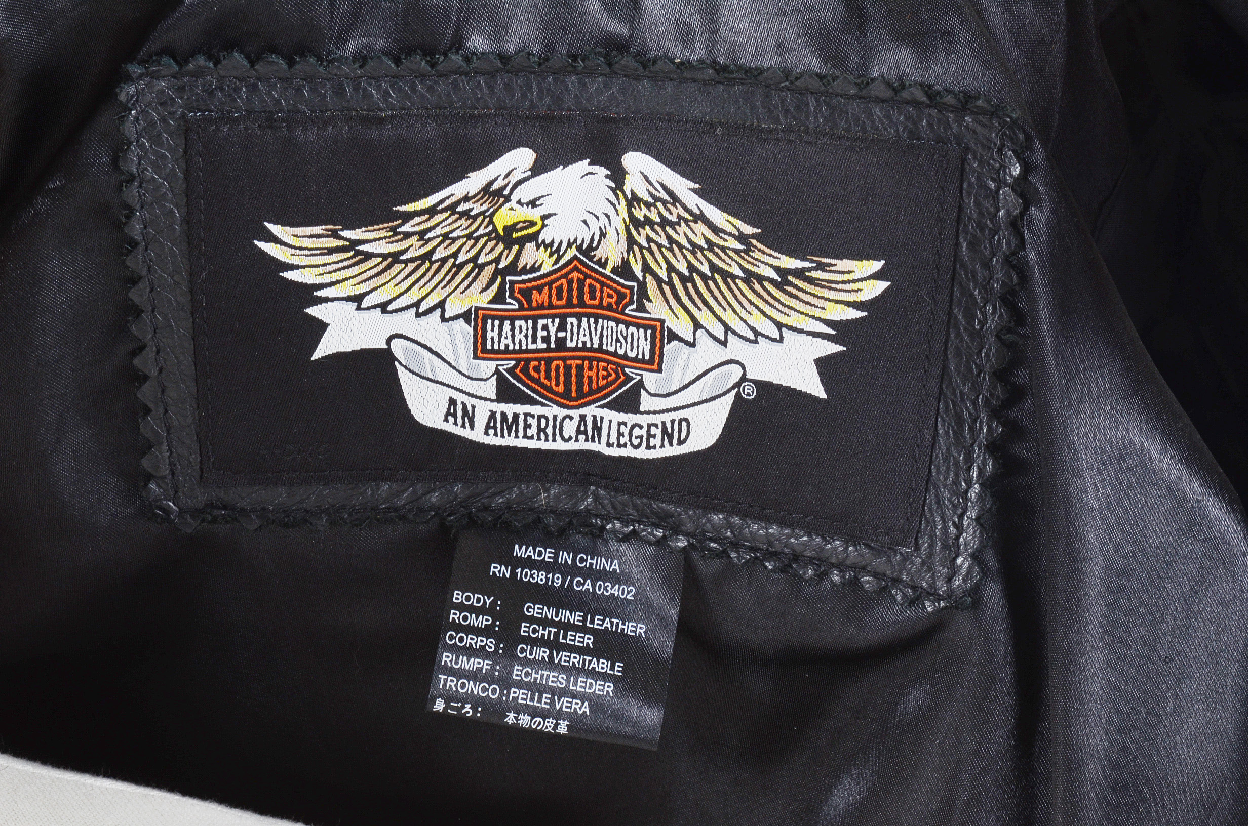 Harley Davidson 105th Anniversary Black Leather Jacket