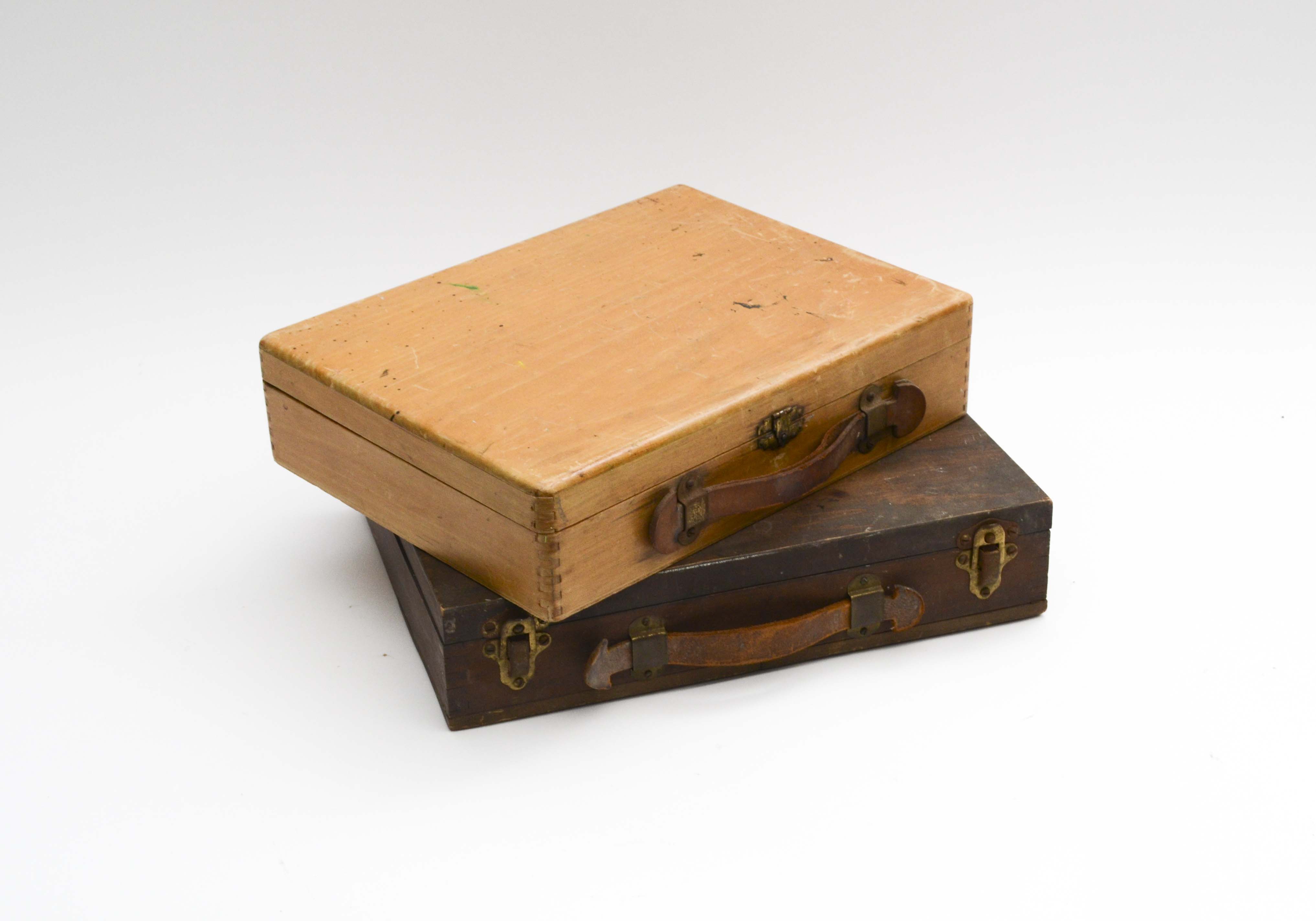 Vintage Wood Painter's Cases