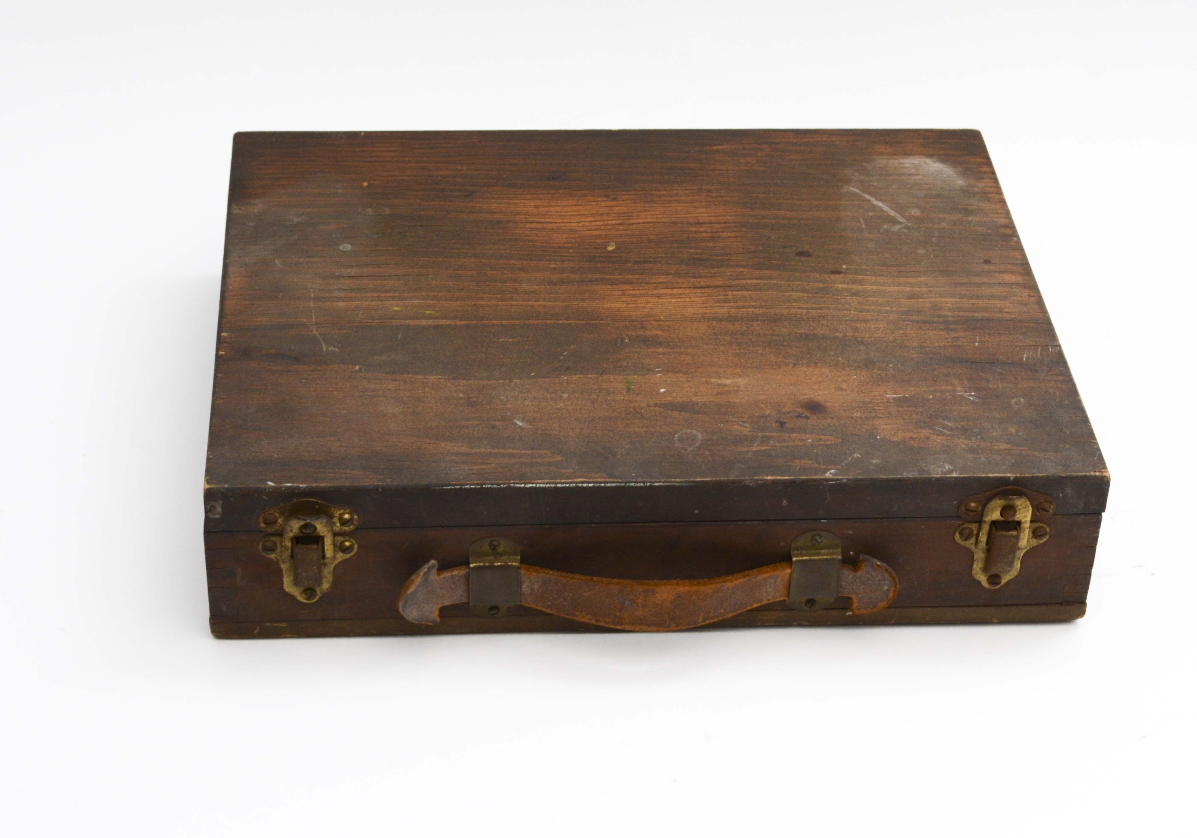 Vintage Wood Painter's Cases
