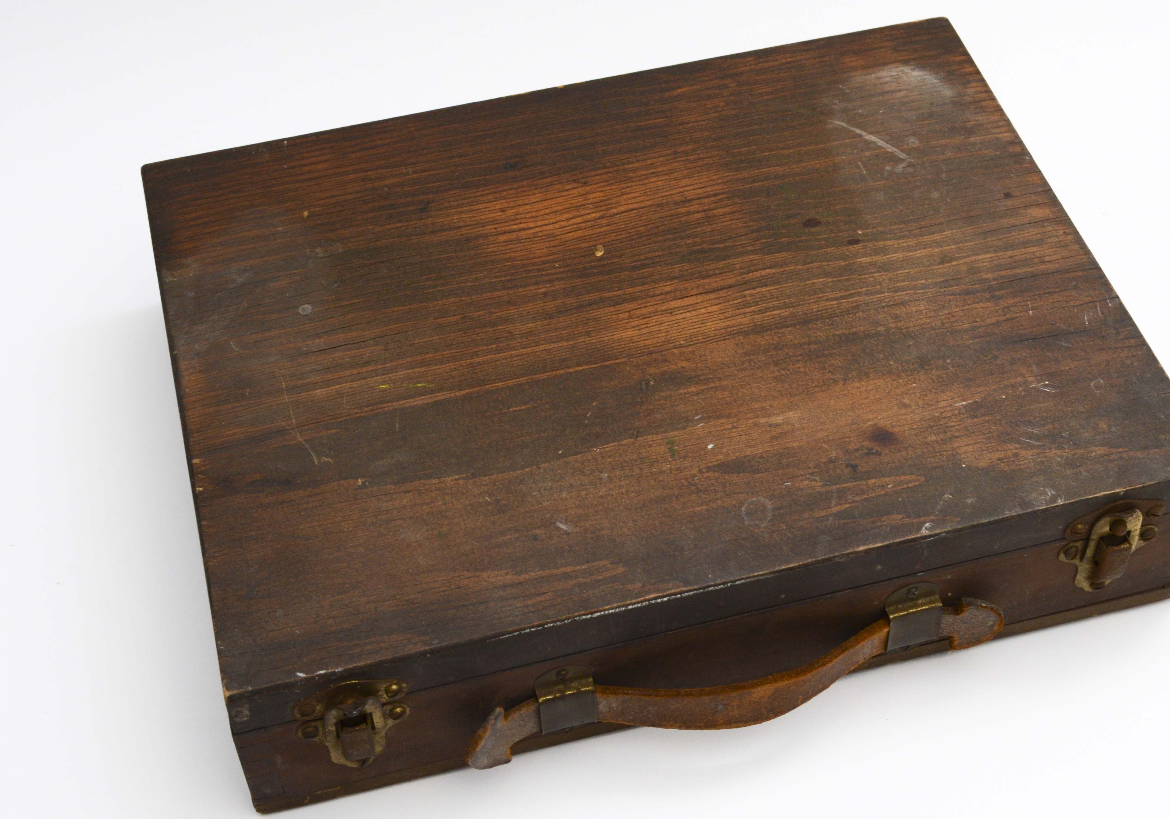 Vintage Wood Painter's Cases