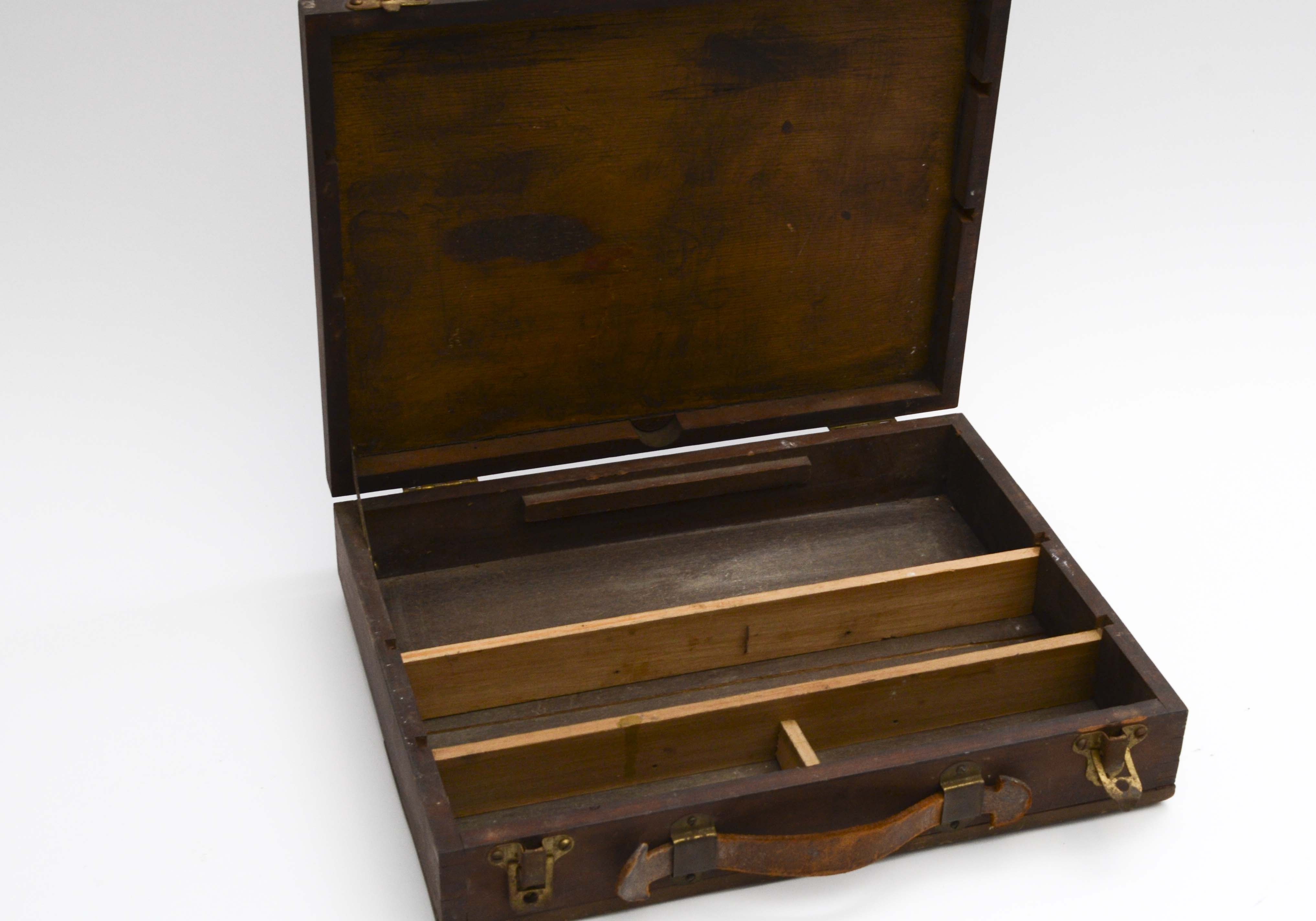 Vintage Wood Painter's Cases