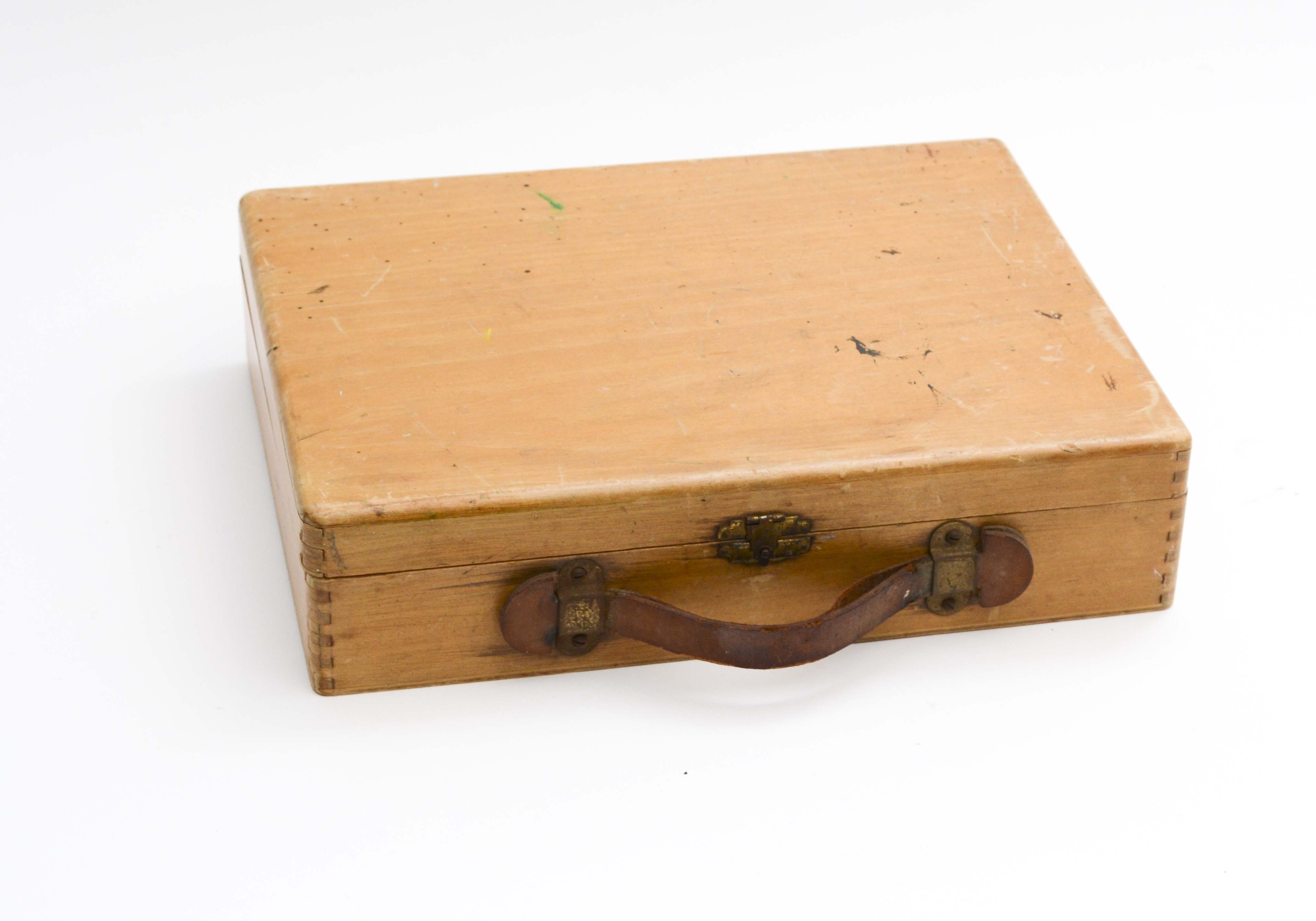 Vintage Wood Painter's Cases