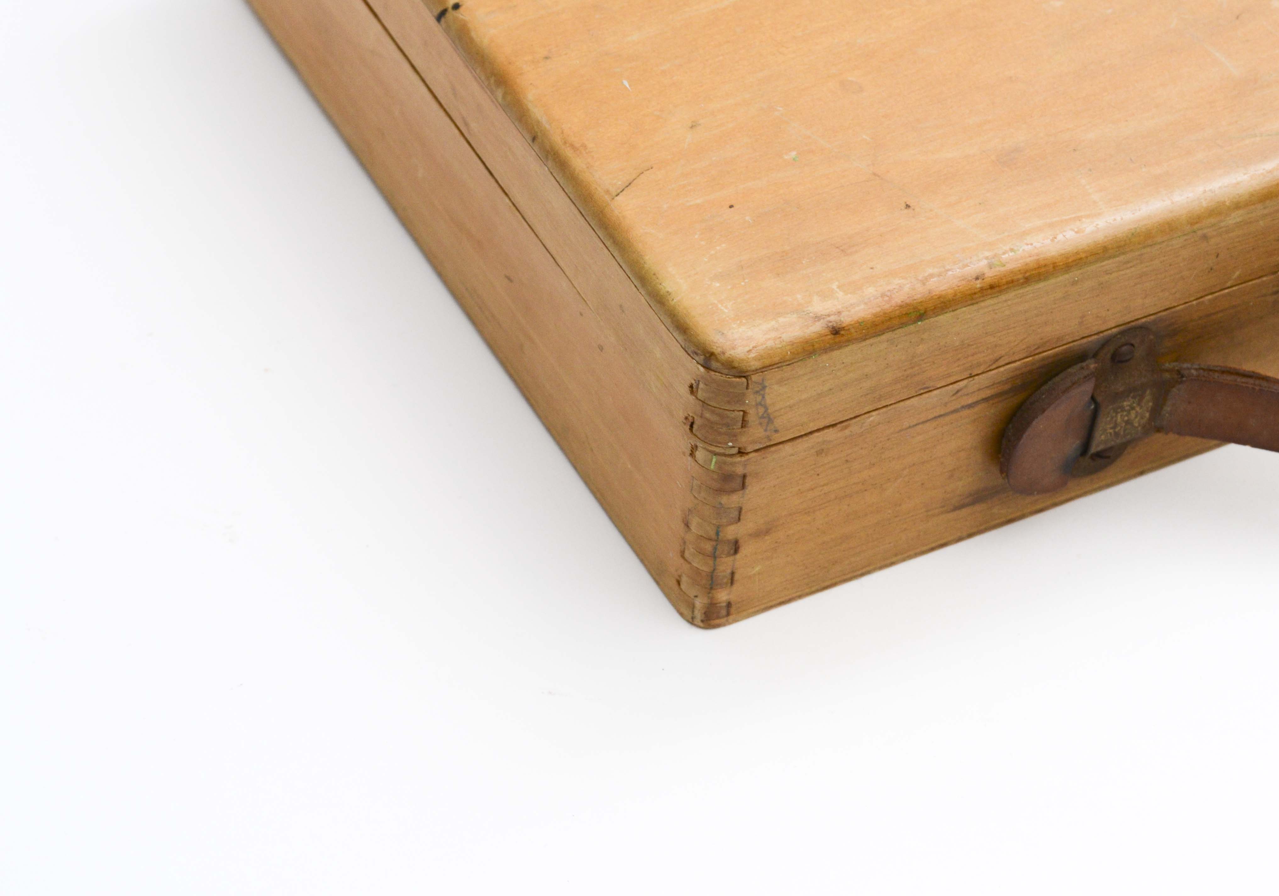 Vintage Wood Painter's Cases