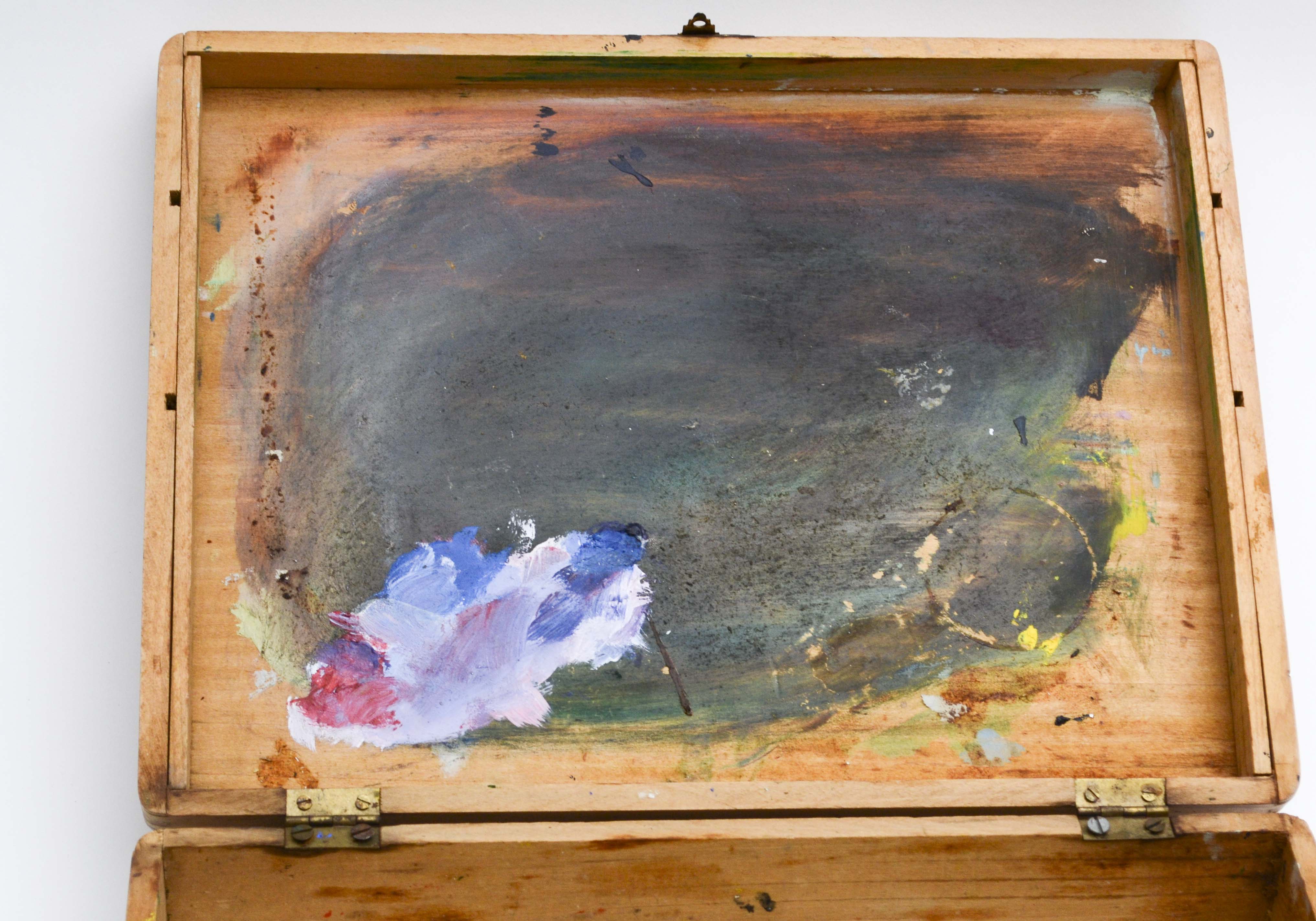 Vintage Wood Painter's Cases