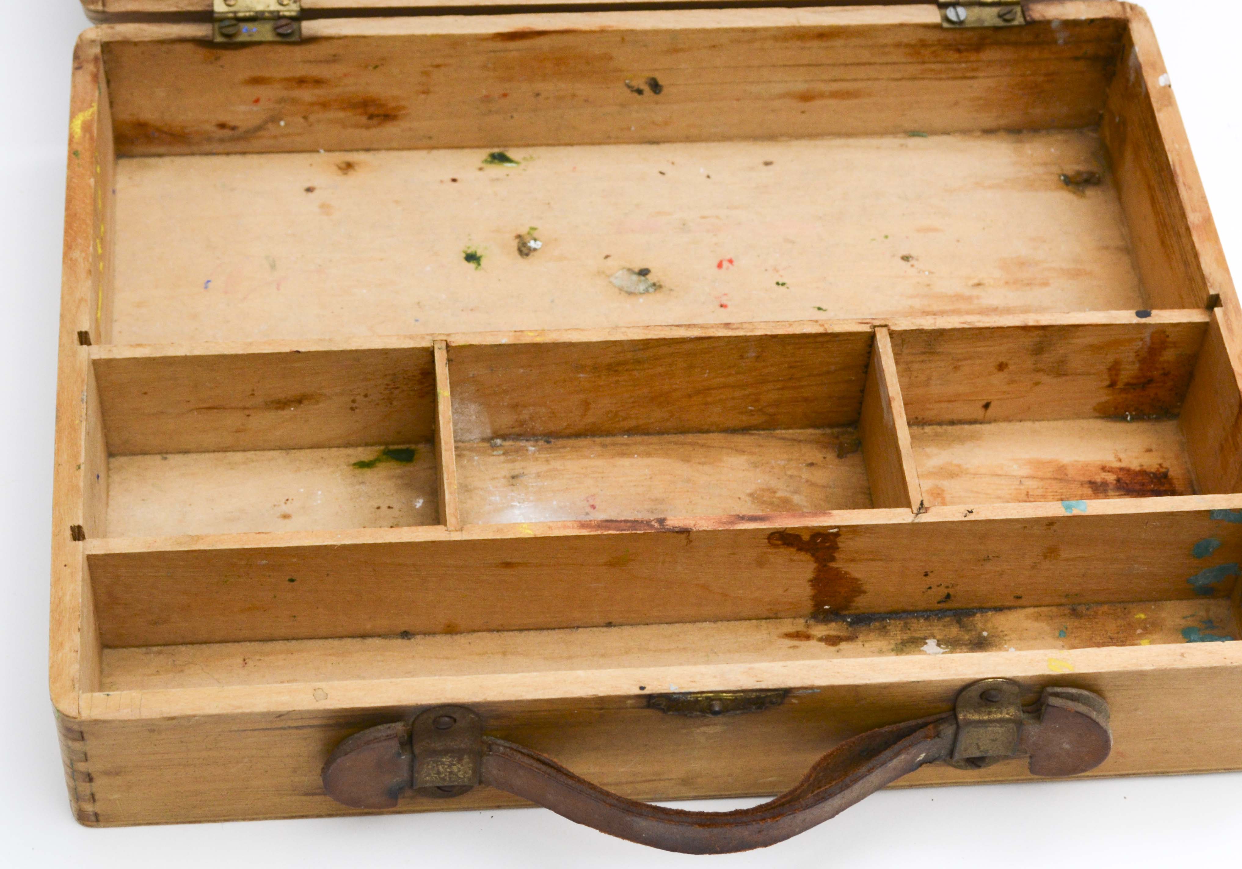 Vintage Wood Painter's Cases