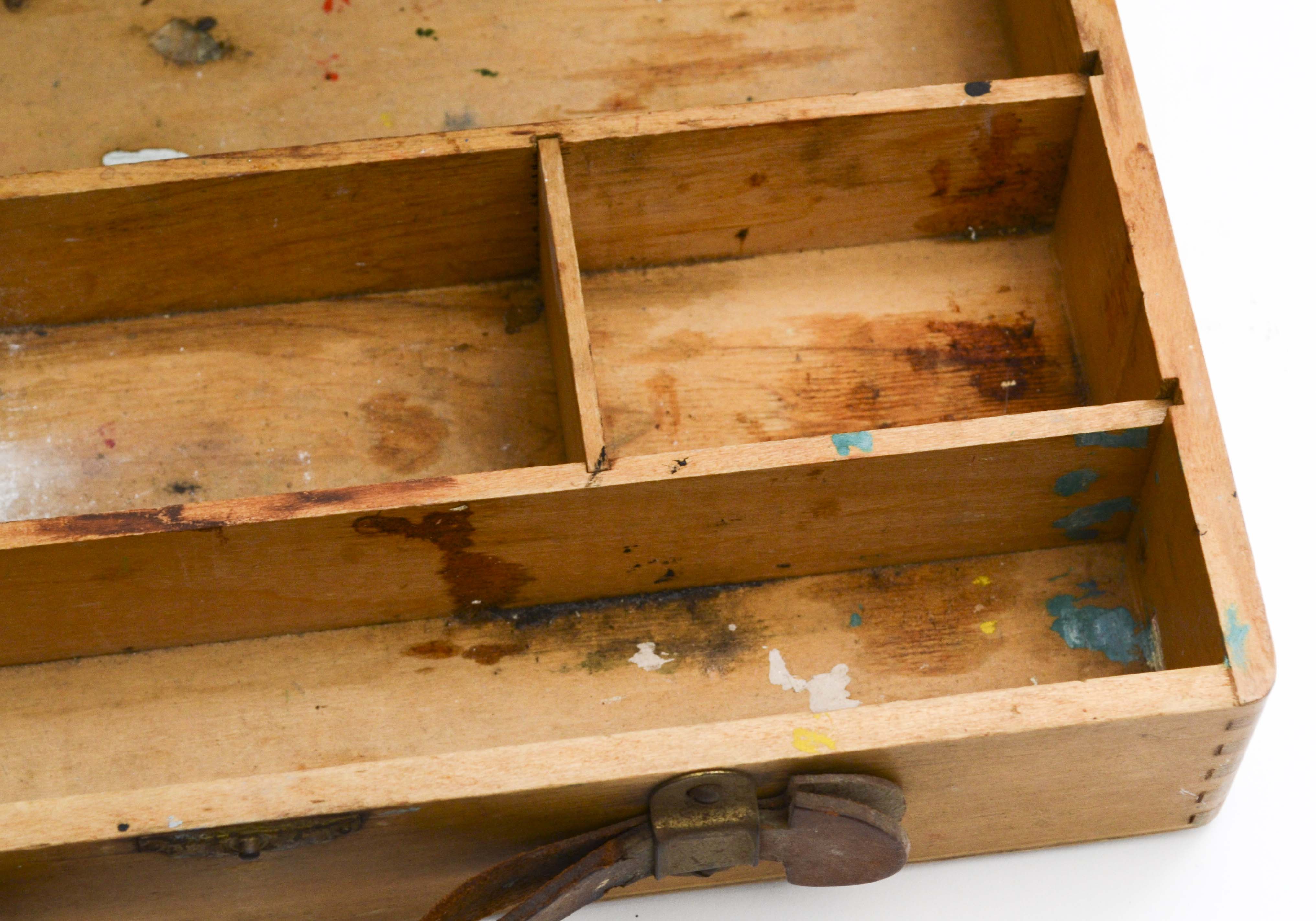 Vintage Wood Painter's Cases