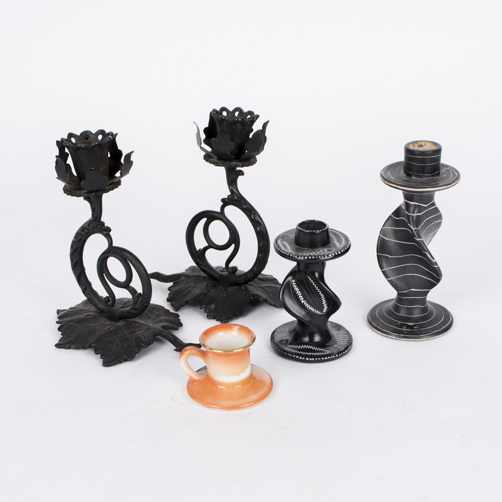 Assortment of Vintage Candlesticks