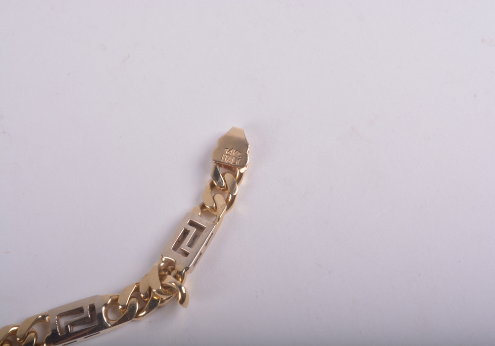14K Yellow Gold Chain Bracelet