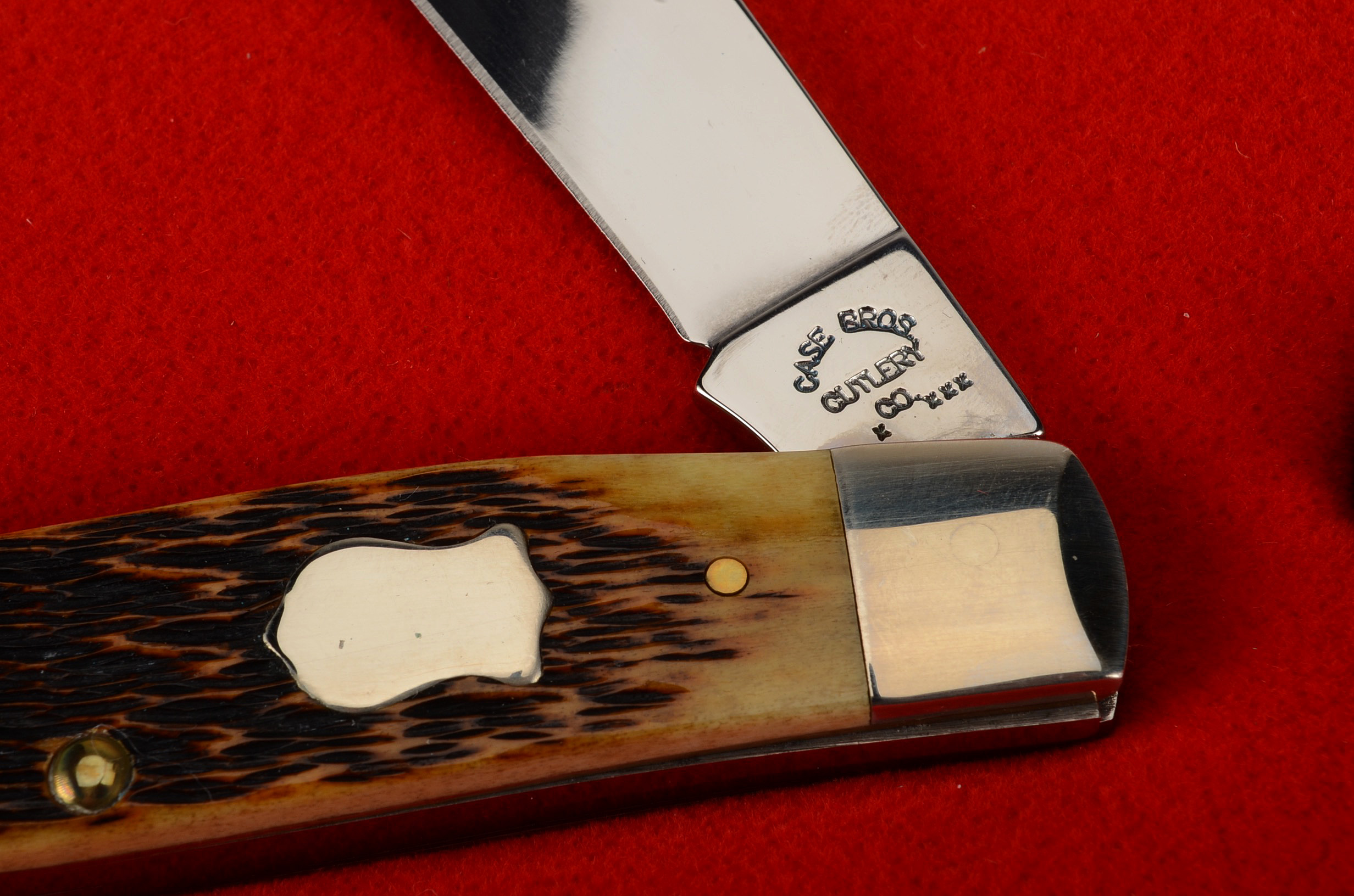 Case XXX Knife Collection in a Wooden Display Case