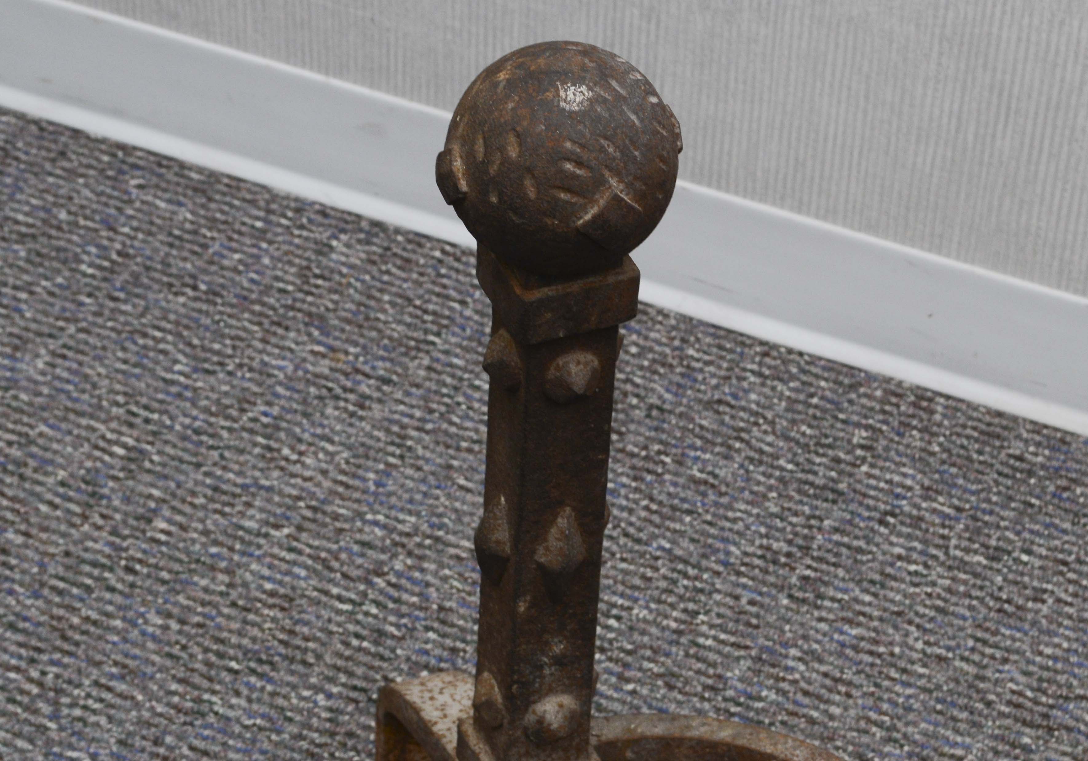 Pair of Vintage Fireplace Andirons