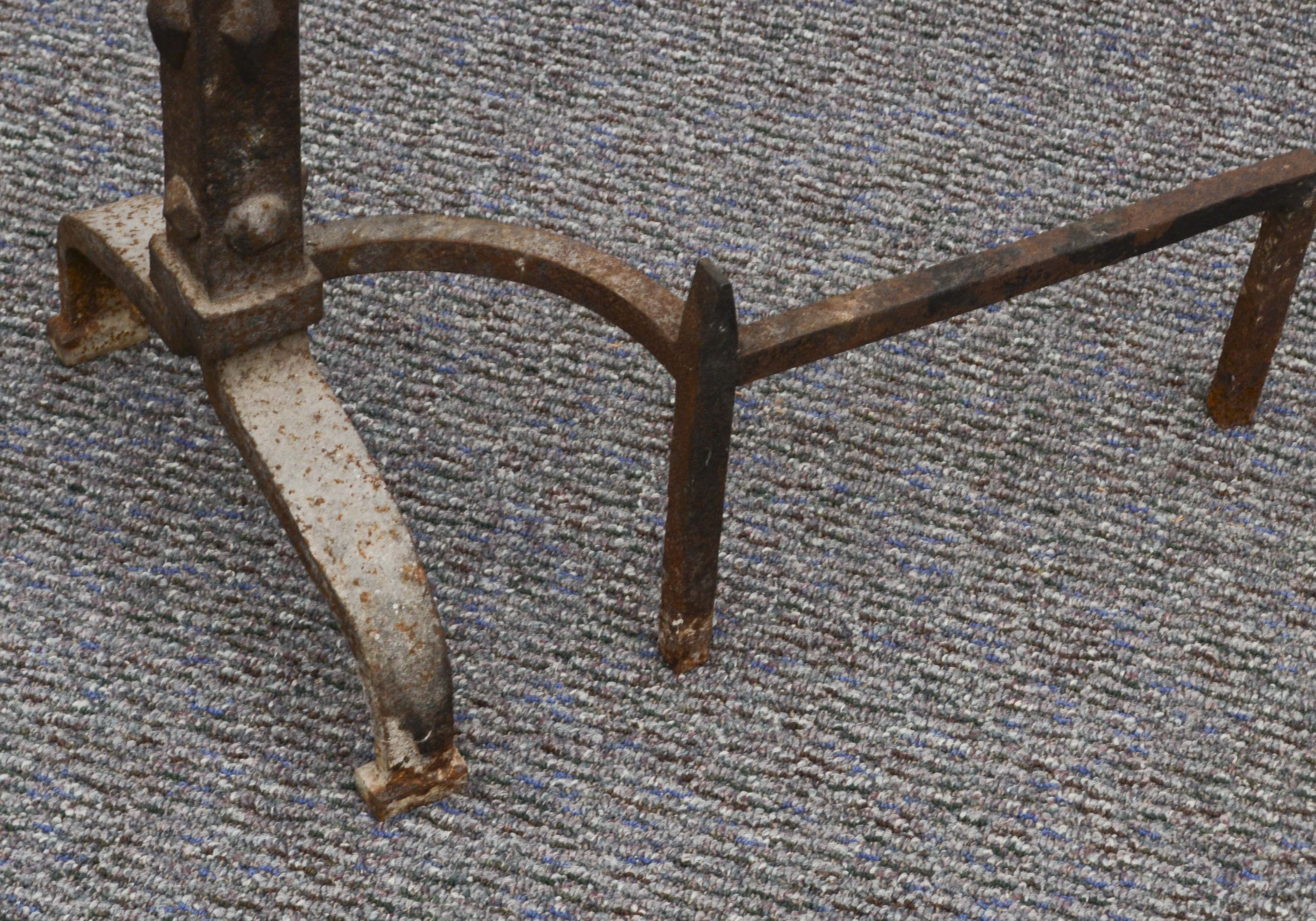 Pair of Vintage Fireplace Andirons