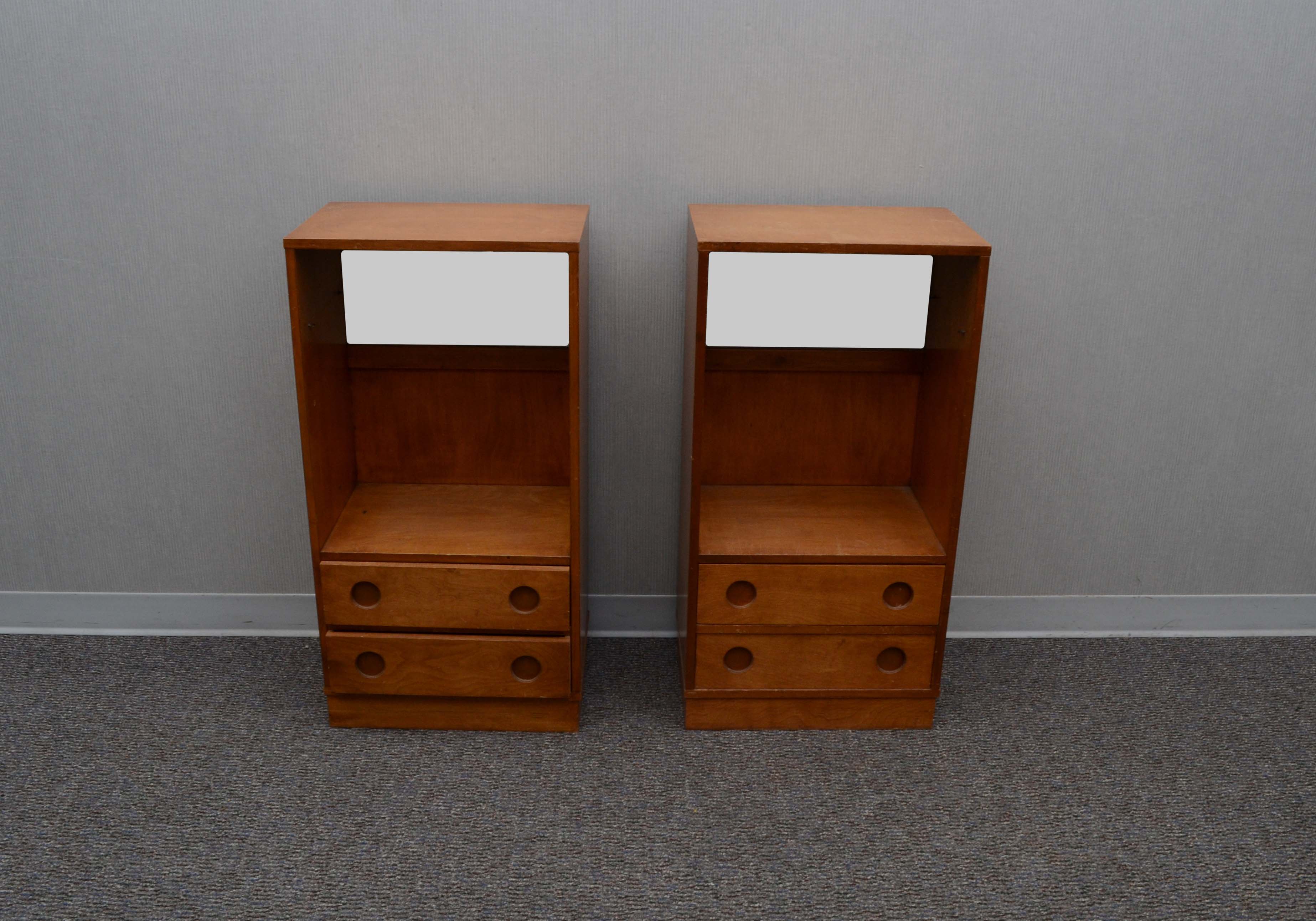 Pair of Matching Wood Cabinets
