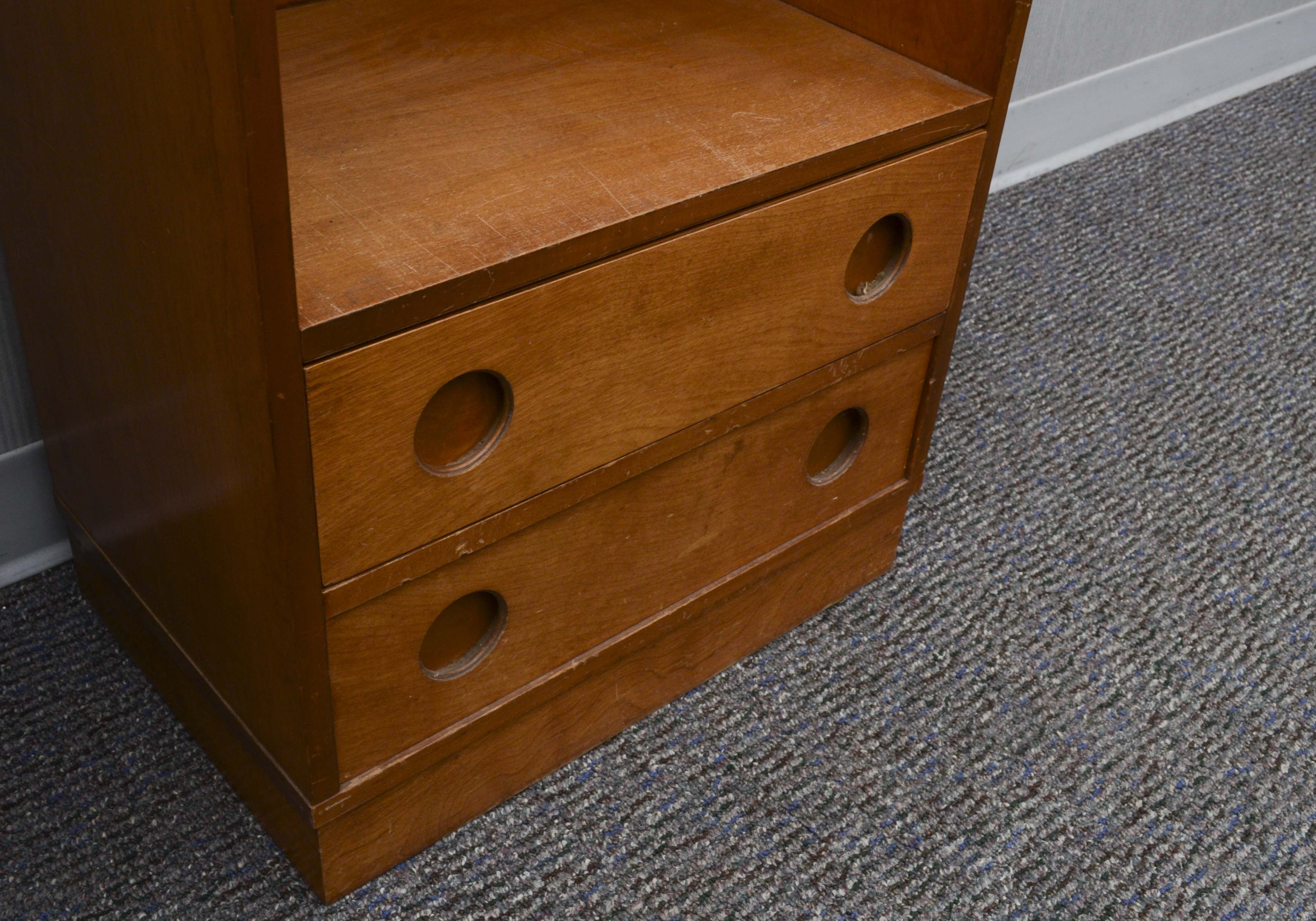 Pair of Matching Wood Cabinets