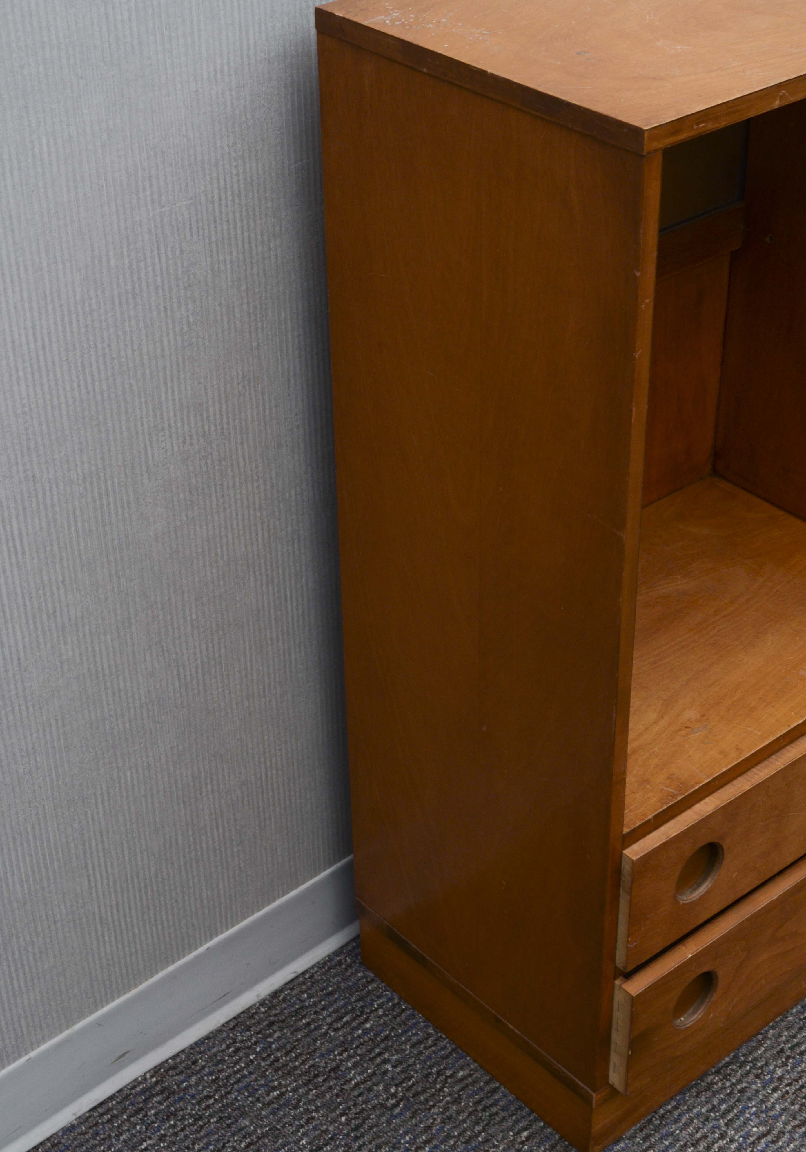 Pair of Matching Wood Cabinets