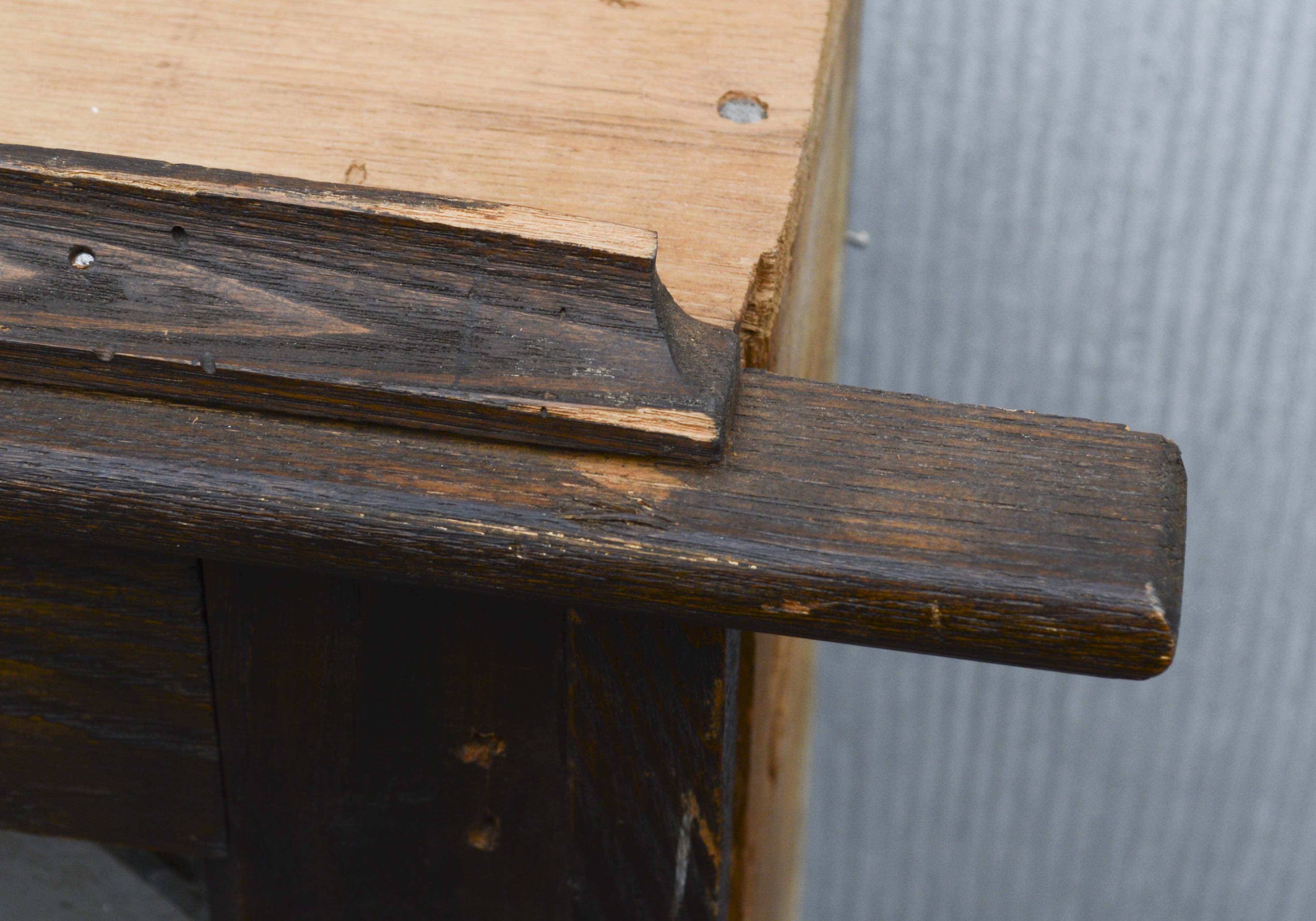 Vintage Window with Leaded Glass Panels