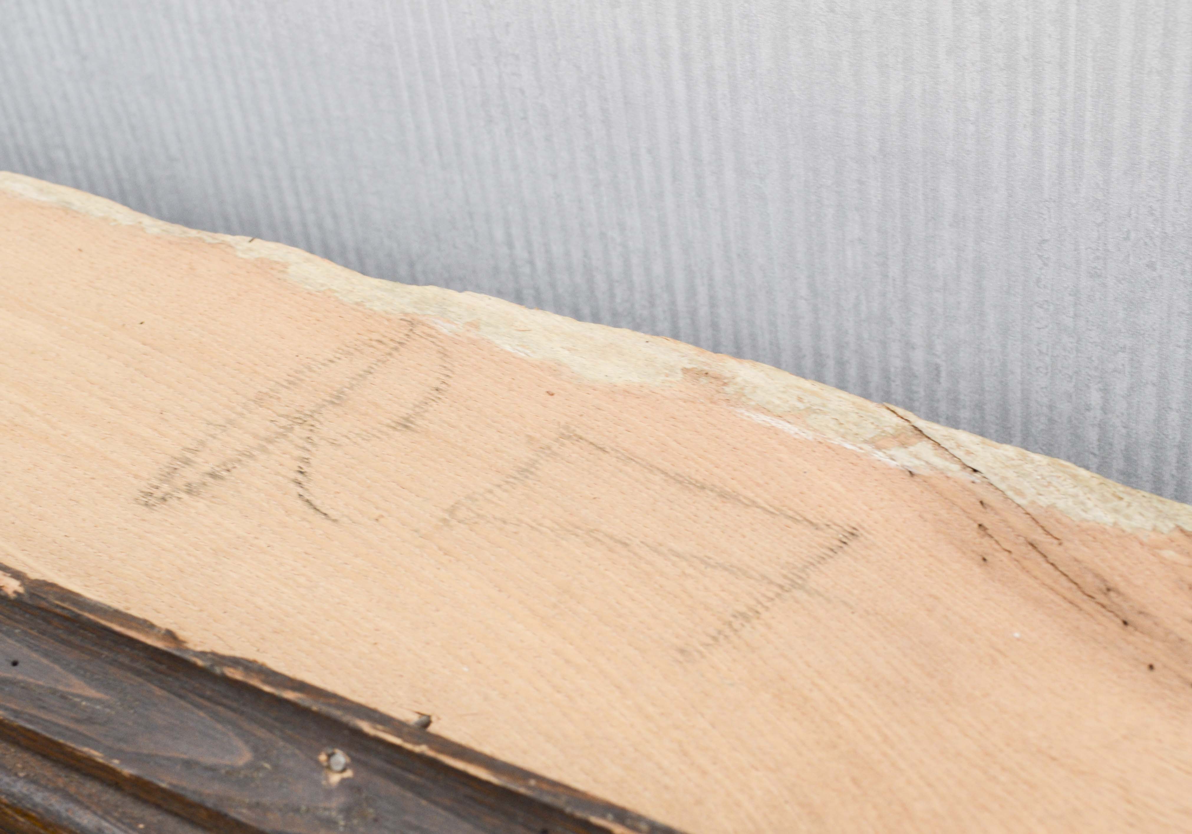 Vintage Window with Leaded Glass Panels