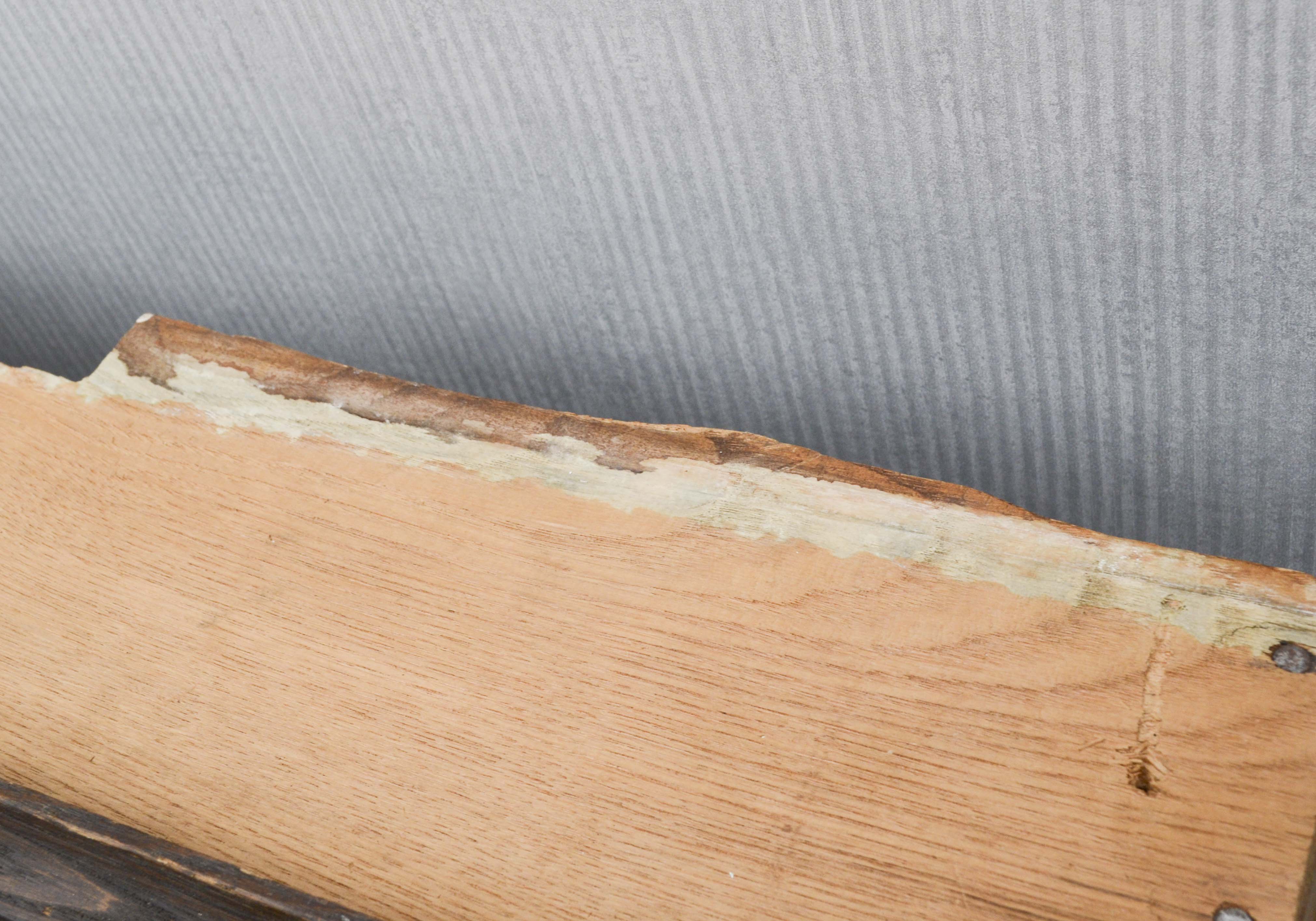 Vintage Window with Leaded Glass Panels