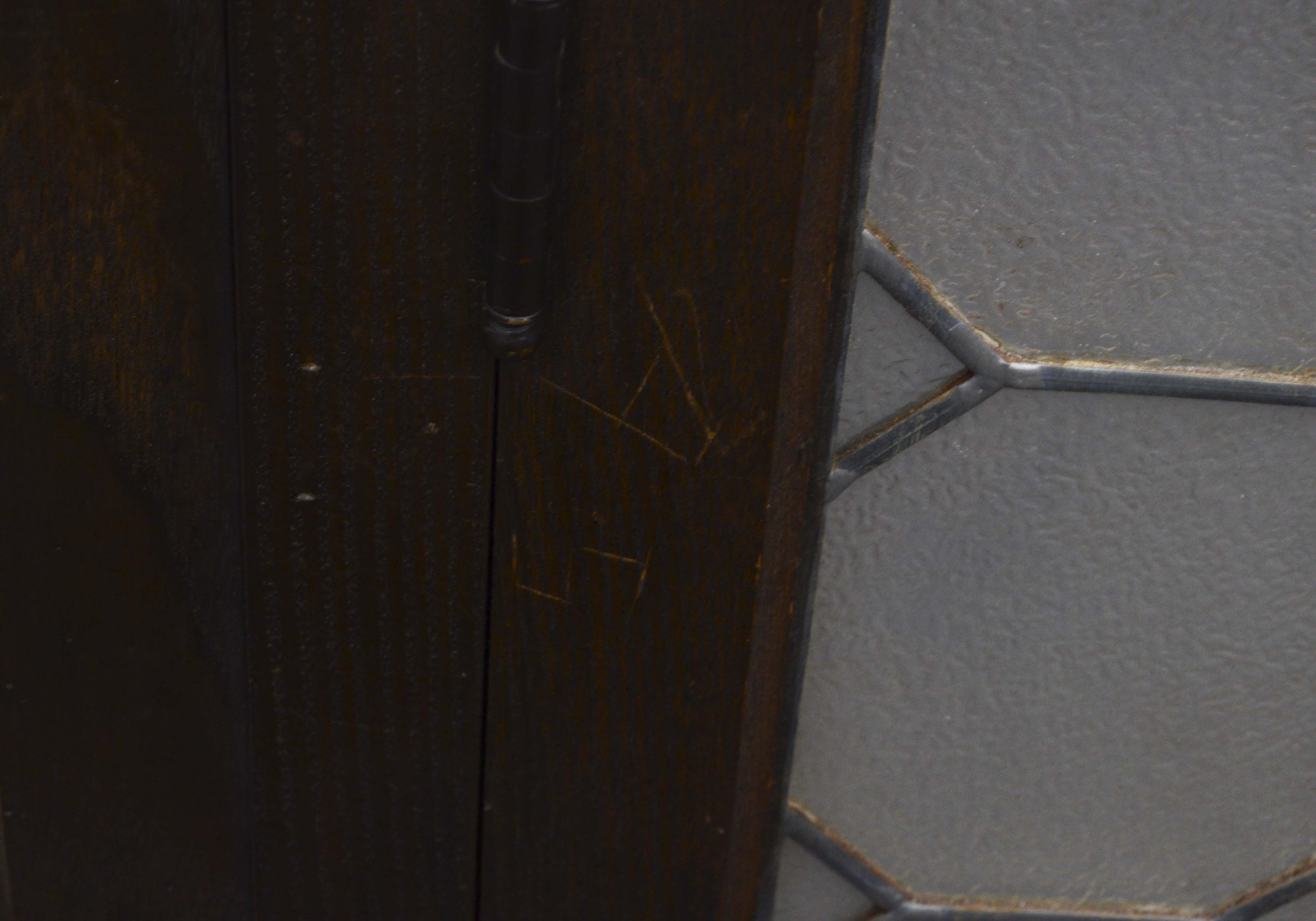 Vintage Window with Leaded Glass Panels