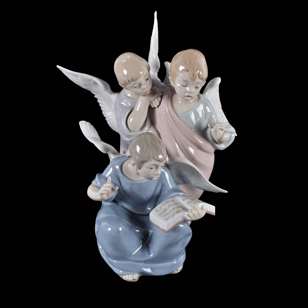 Lladro Singing Angels Figurine