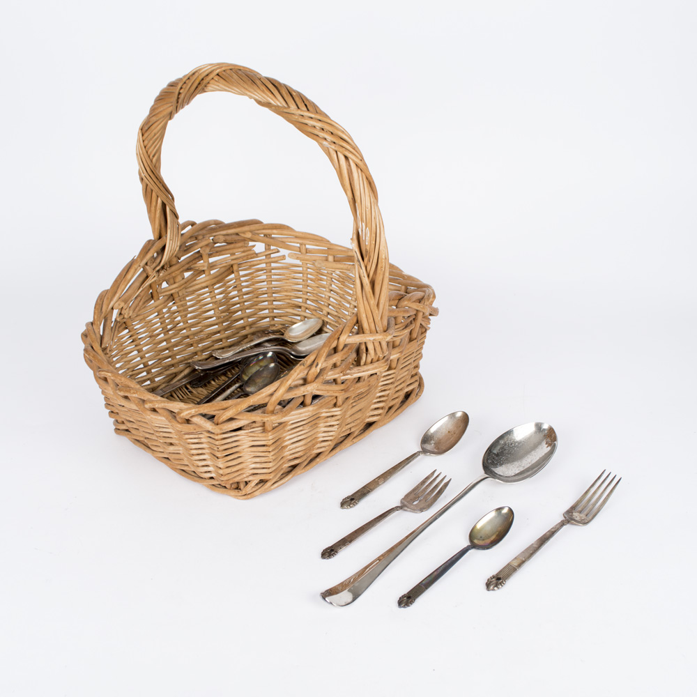 Assortment of Vintage Silverplate Flatware