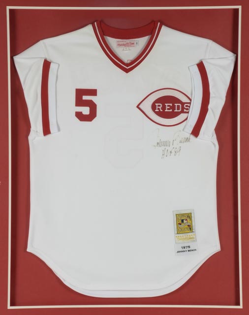 Johnny Bench Signed Cincinnati Reds Baseball Jersey
