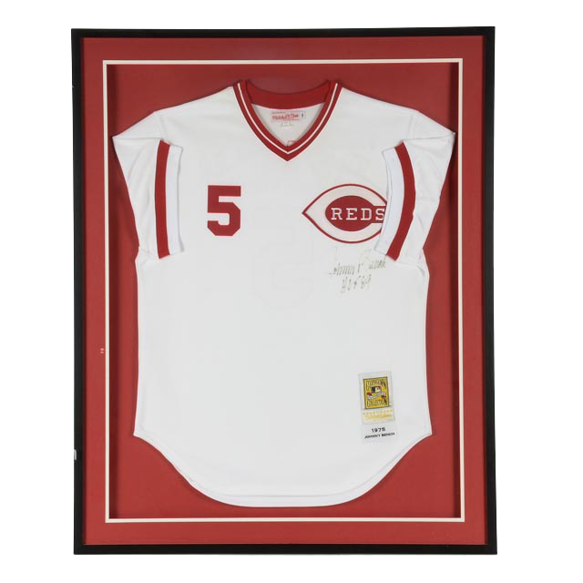 Johnny Bench Signed Cincinnati Reds Baseball Jersey
