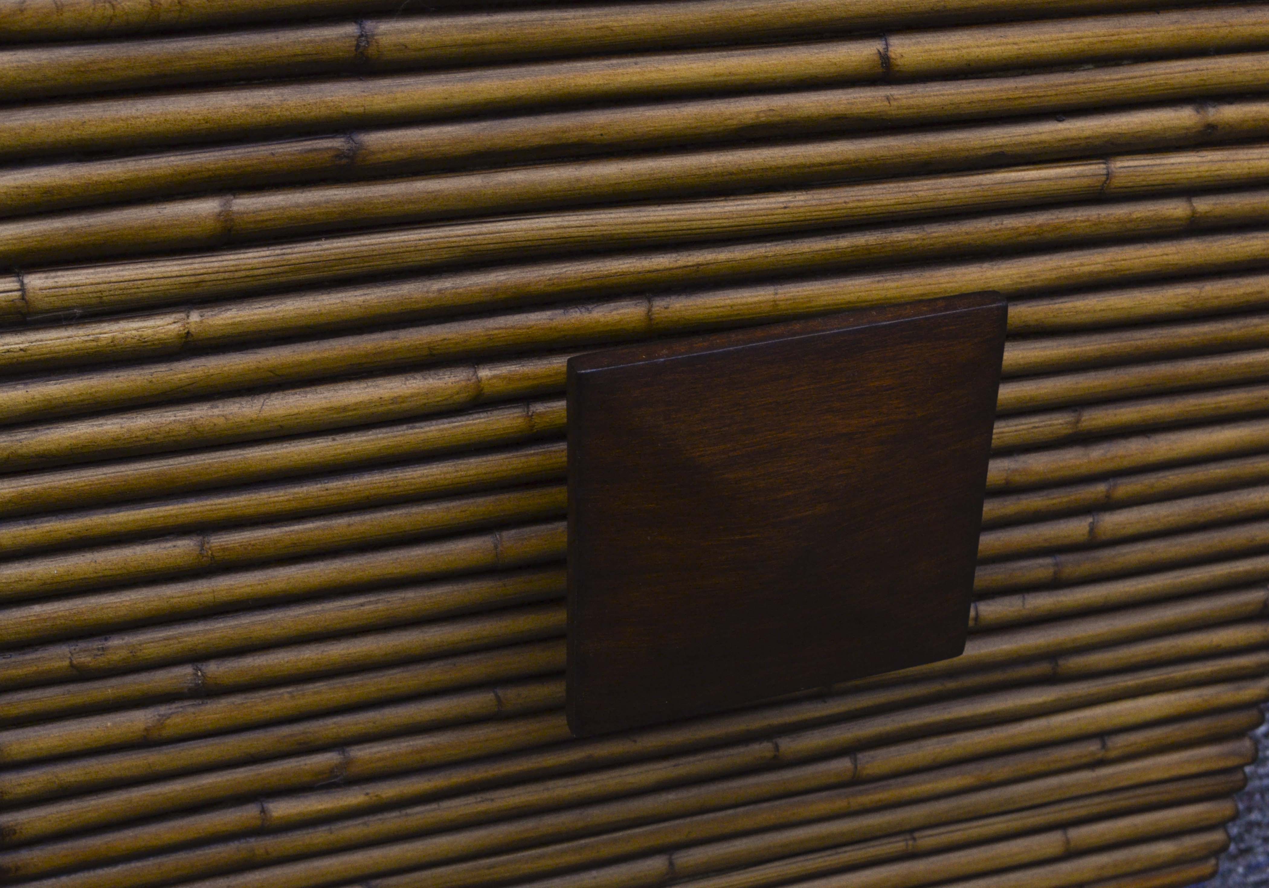 Bamboo Style Wood Cabinet