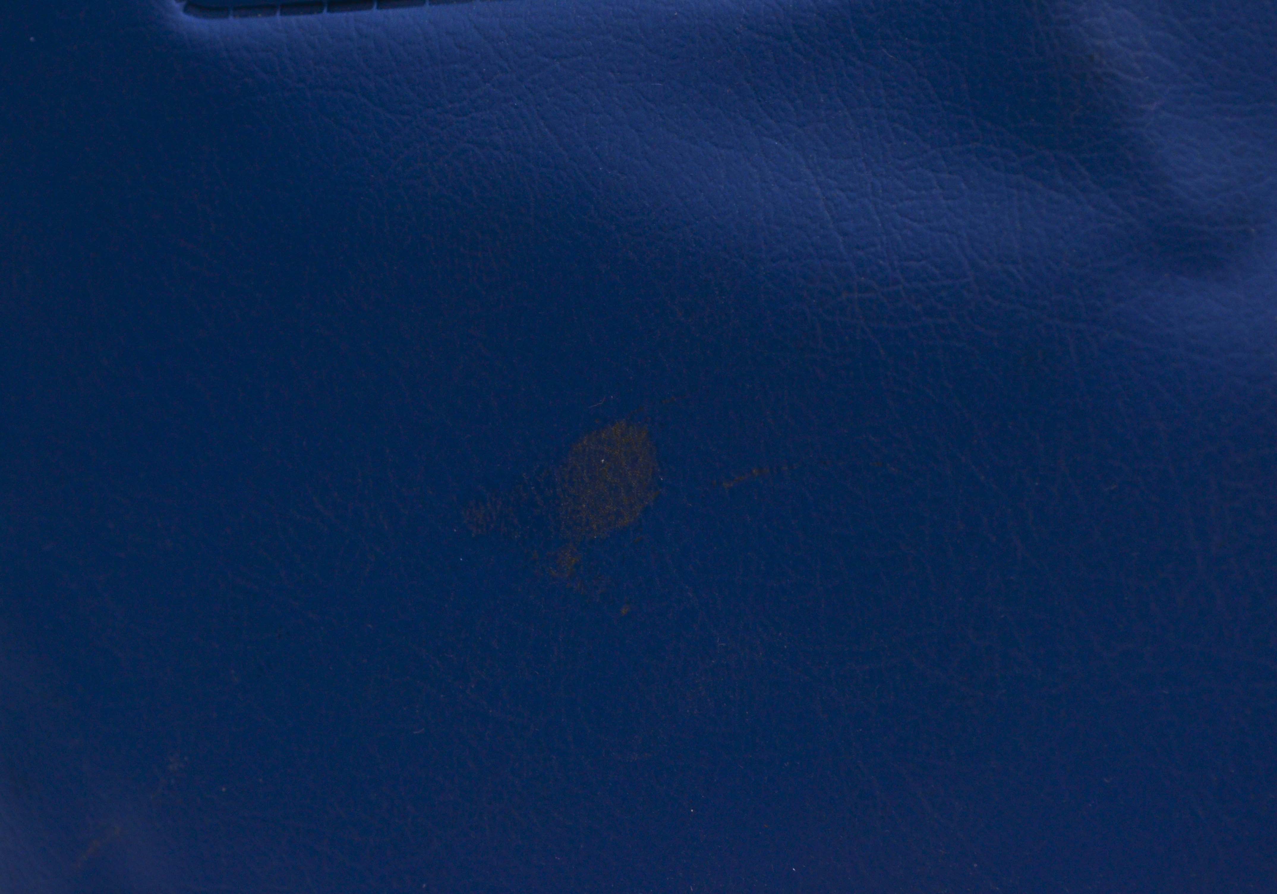 Vintage Air France Blue Vinyl Carry-on Bag